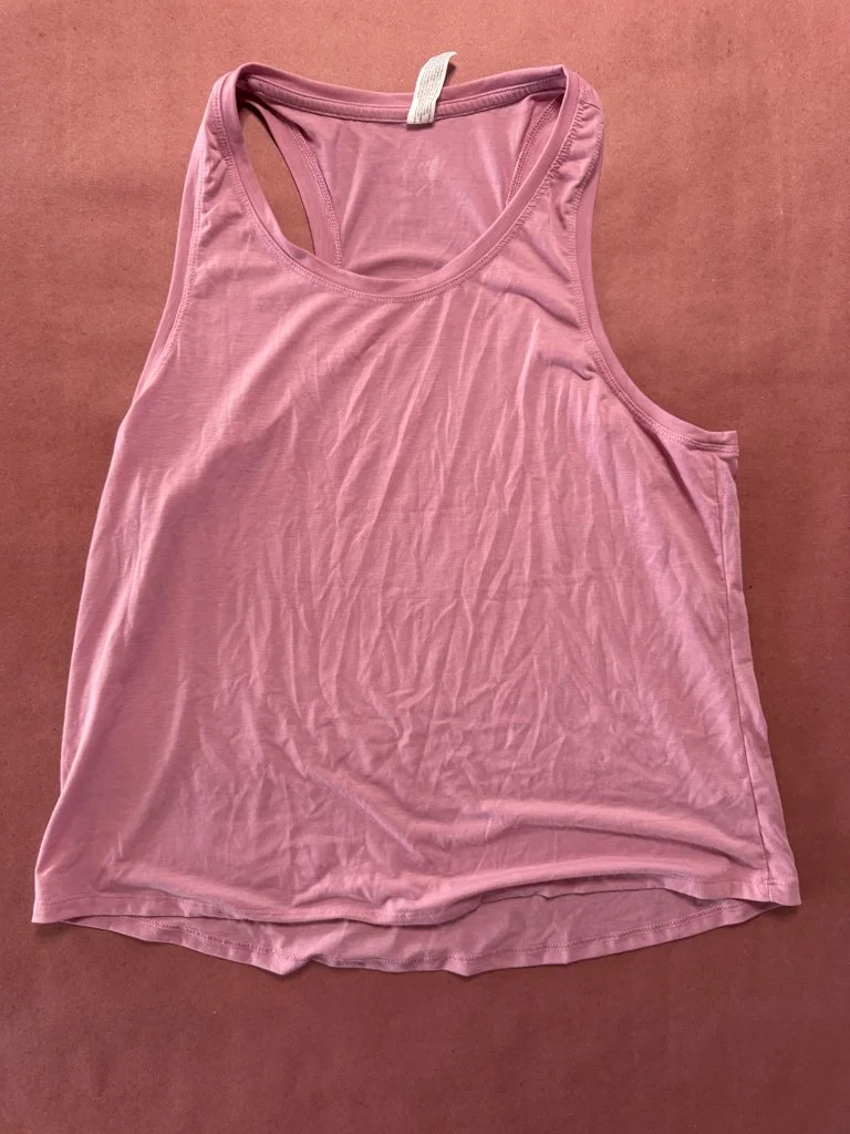 Women's Pink Racerback Top L