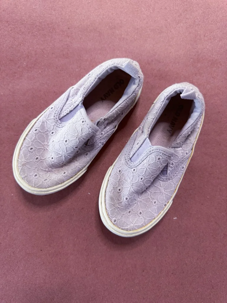 Lavender Slip On Sneakers Little Kids 7