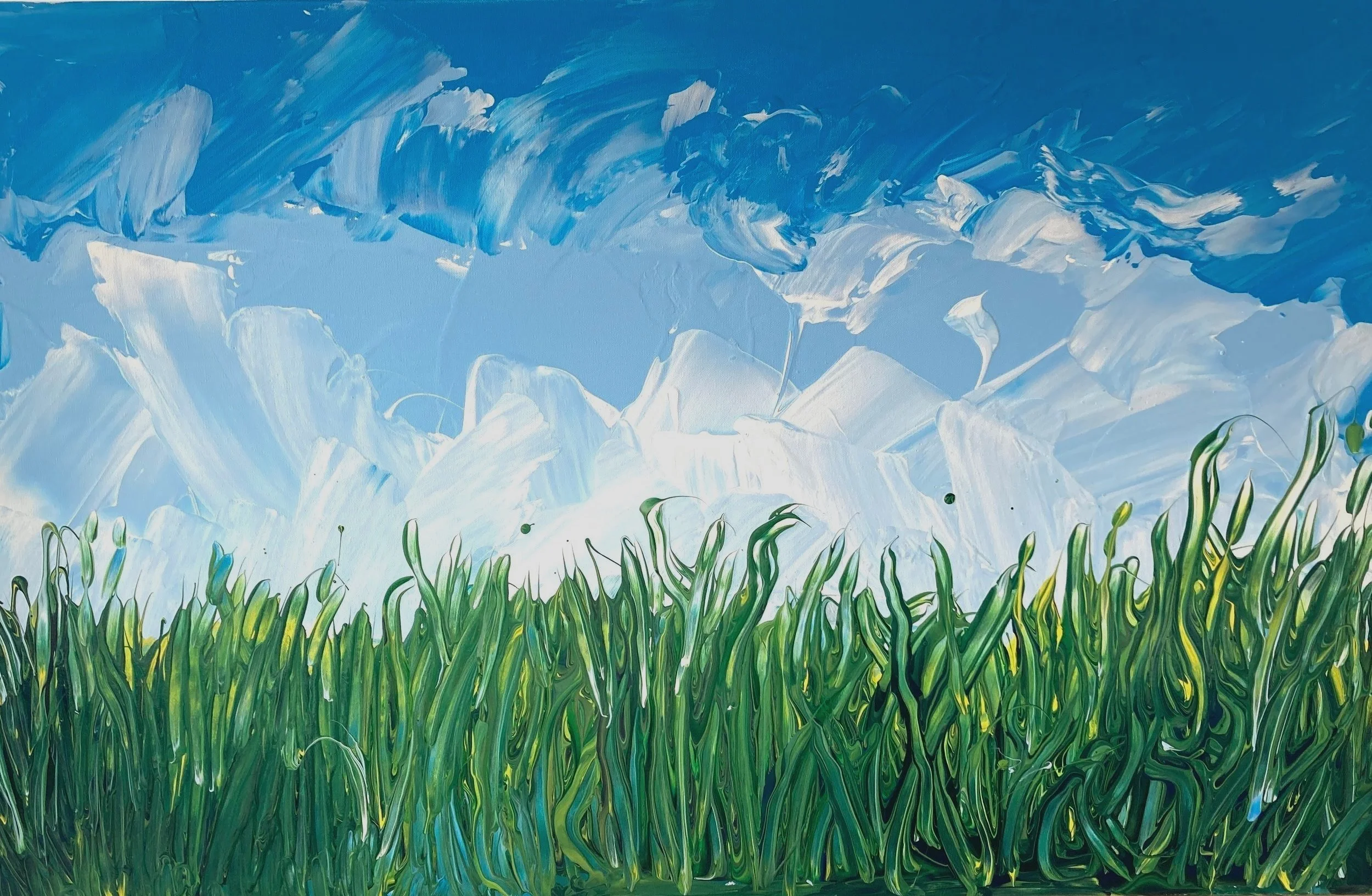 Keep It Green 
30x48x1.5in
Acrylic on Canvas 
$2,600
