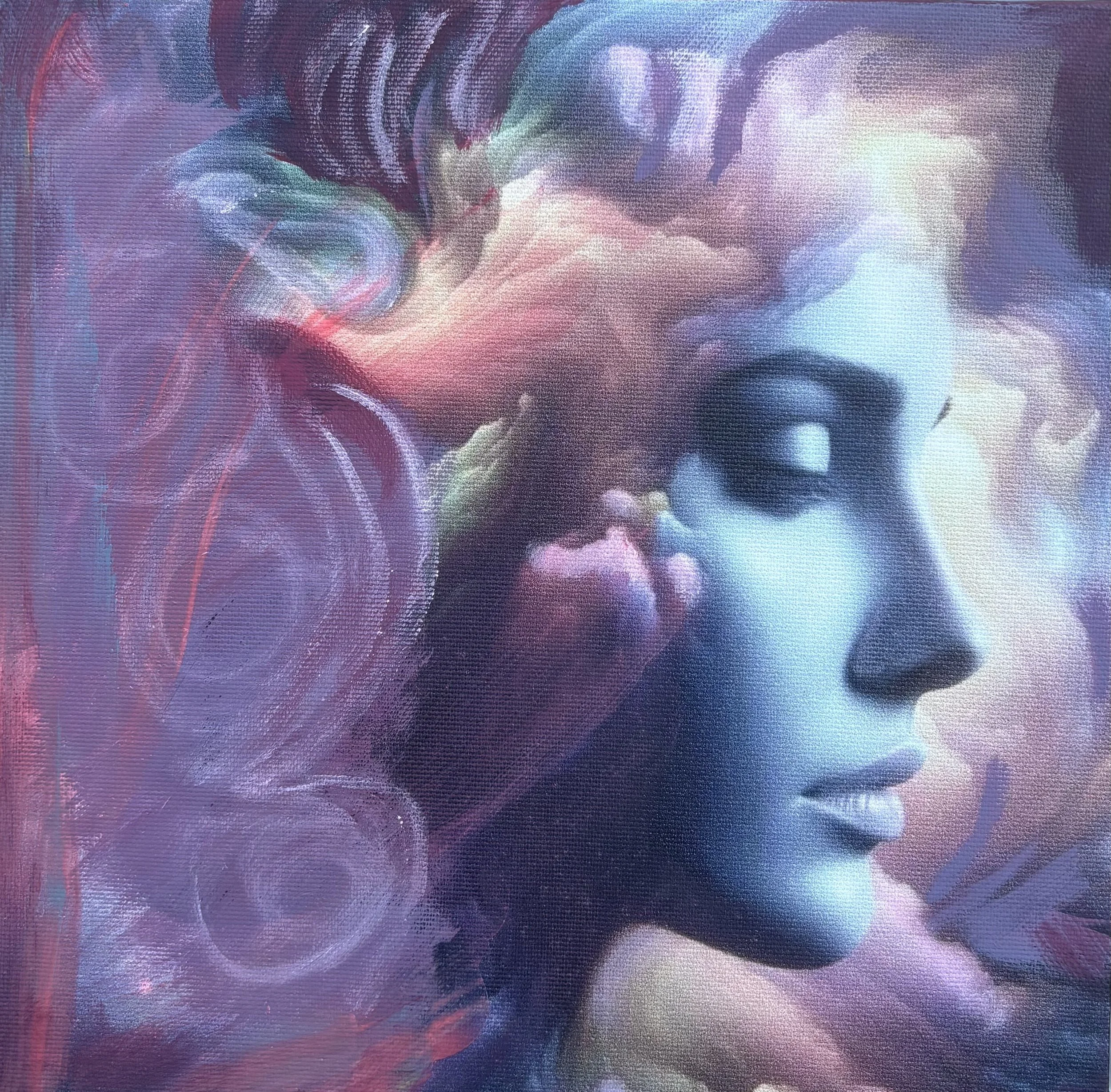 Subconscious 
8x8in 
Mixed media on stretched canvas 
$500