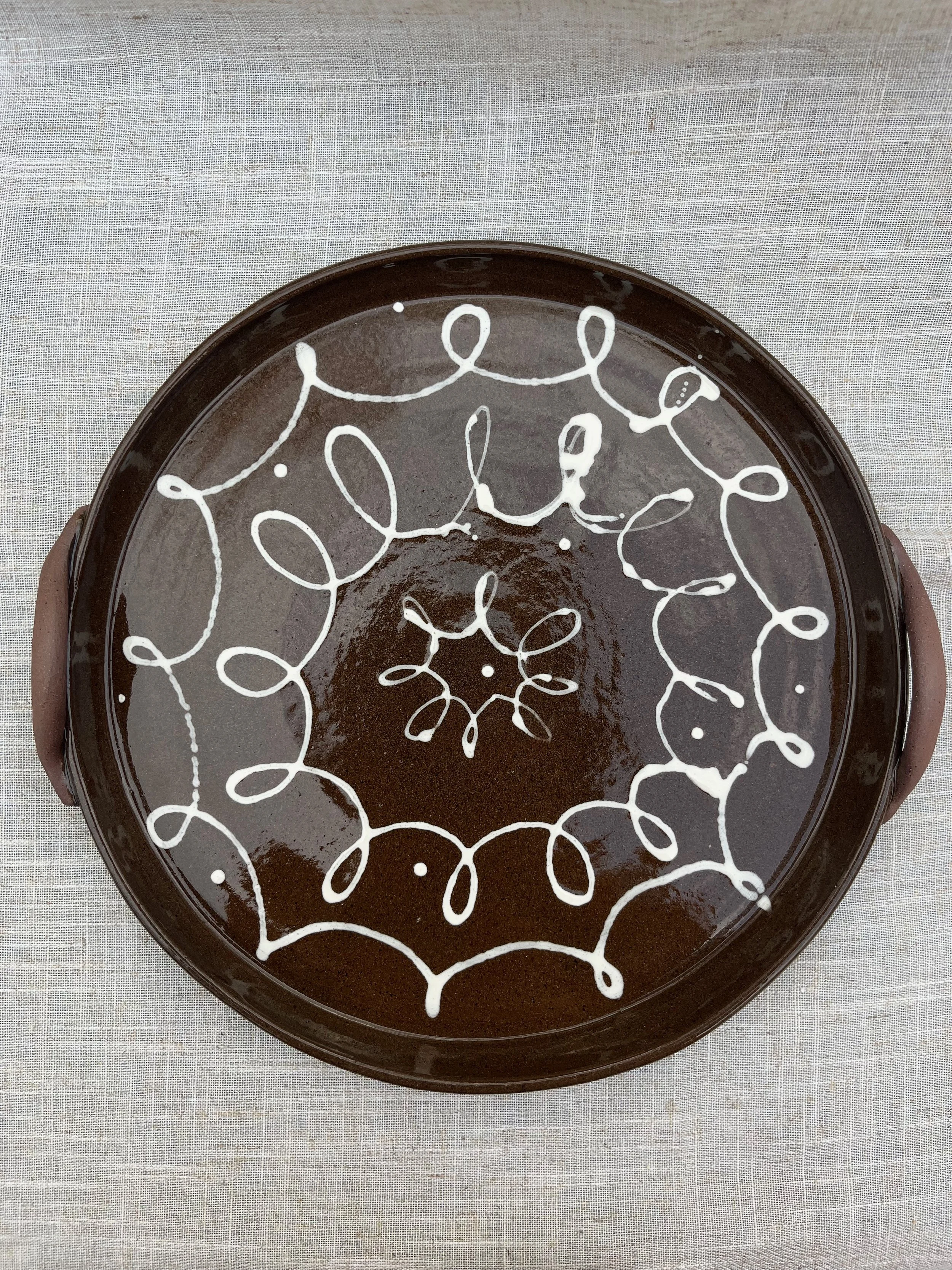 Loopy Terracotta Platter