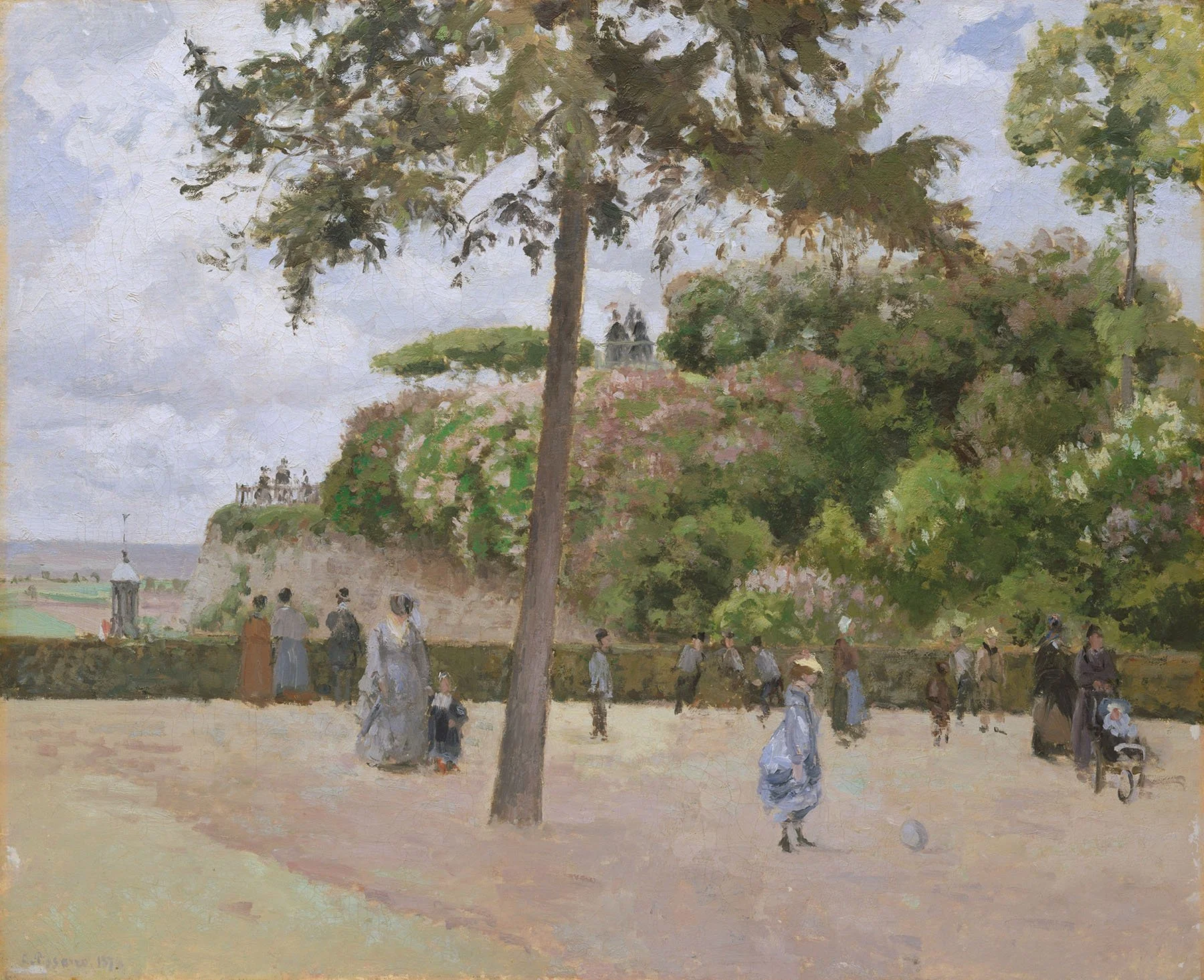 Digitaler Download: Der öffentliche Garten in Pontoise – Camille Pissarro (historisches Gemälde)