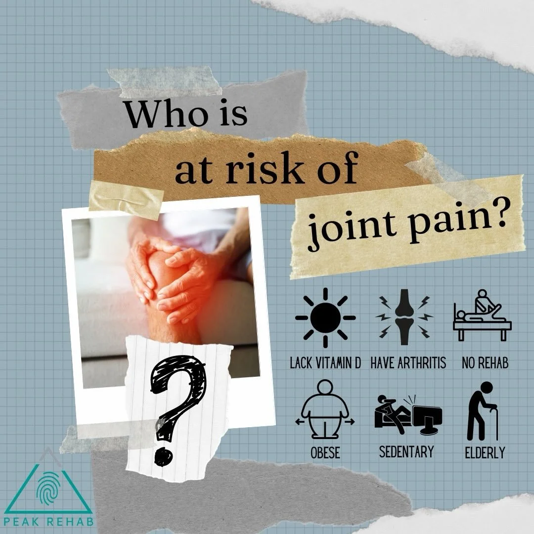 🌟👀 Wondering who&rsquo;s most at risk for joint pain? Let&rsquo;s break it down! Whether you&rsquo;re trying to manage pain or prevent it, knowing the risk factors can make a big difference. Here&rsquo;s who should be extra mindful:

Elderly: As we