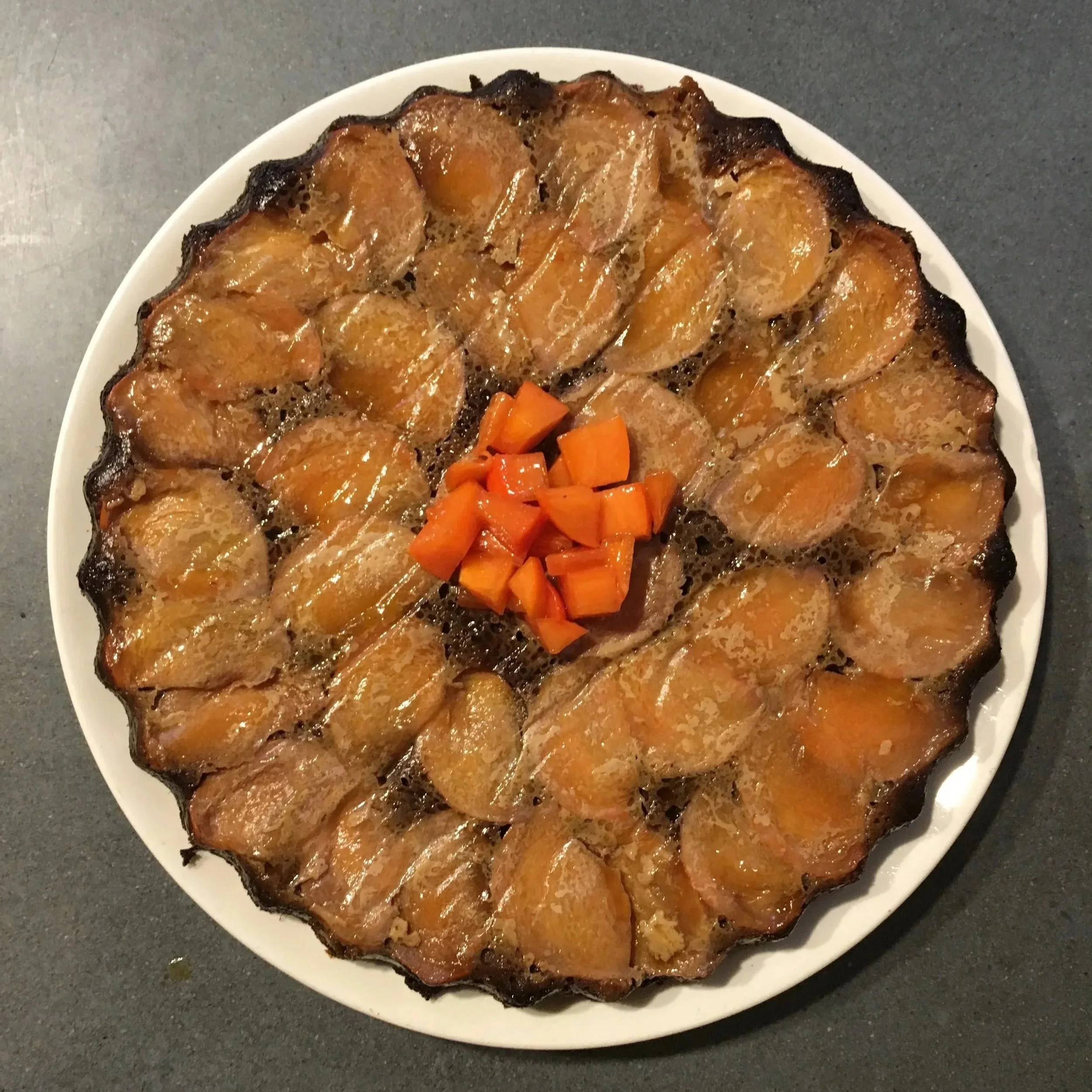 Persimmon upside-down cake recipe