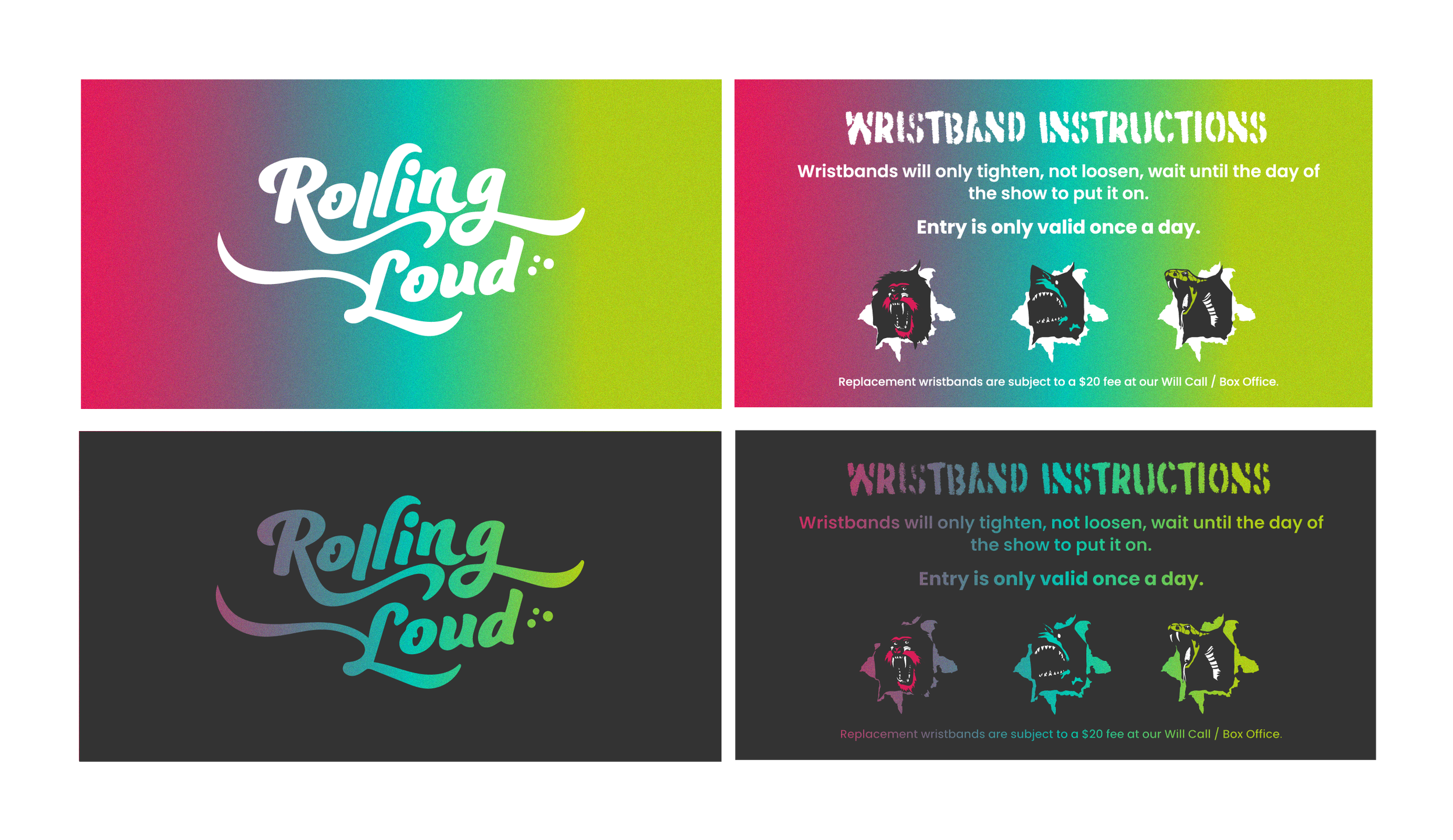 Wristband Instruction Designs