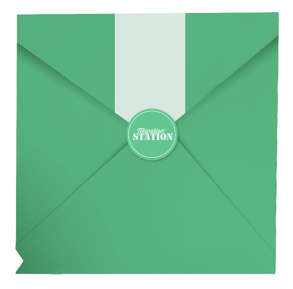 Envelope (Green: Folded)