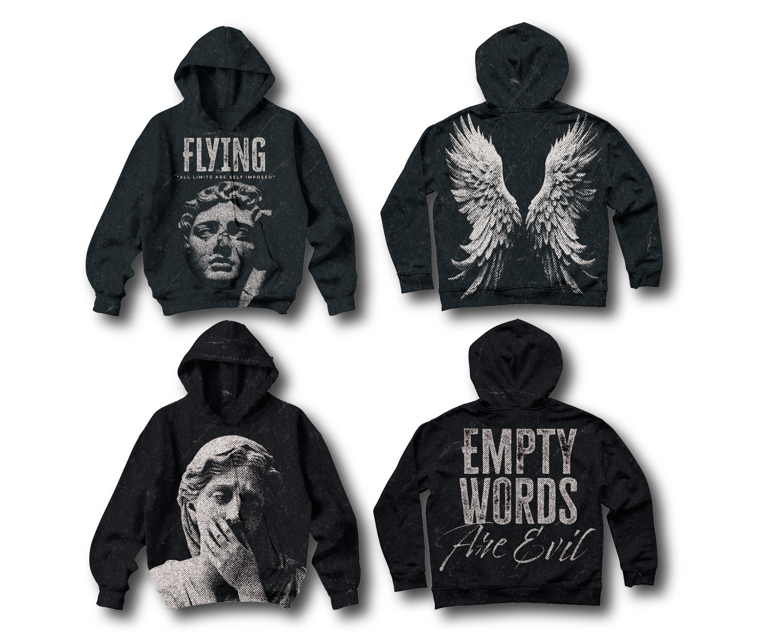 Icarus & Empty Words Hoodies