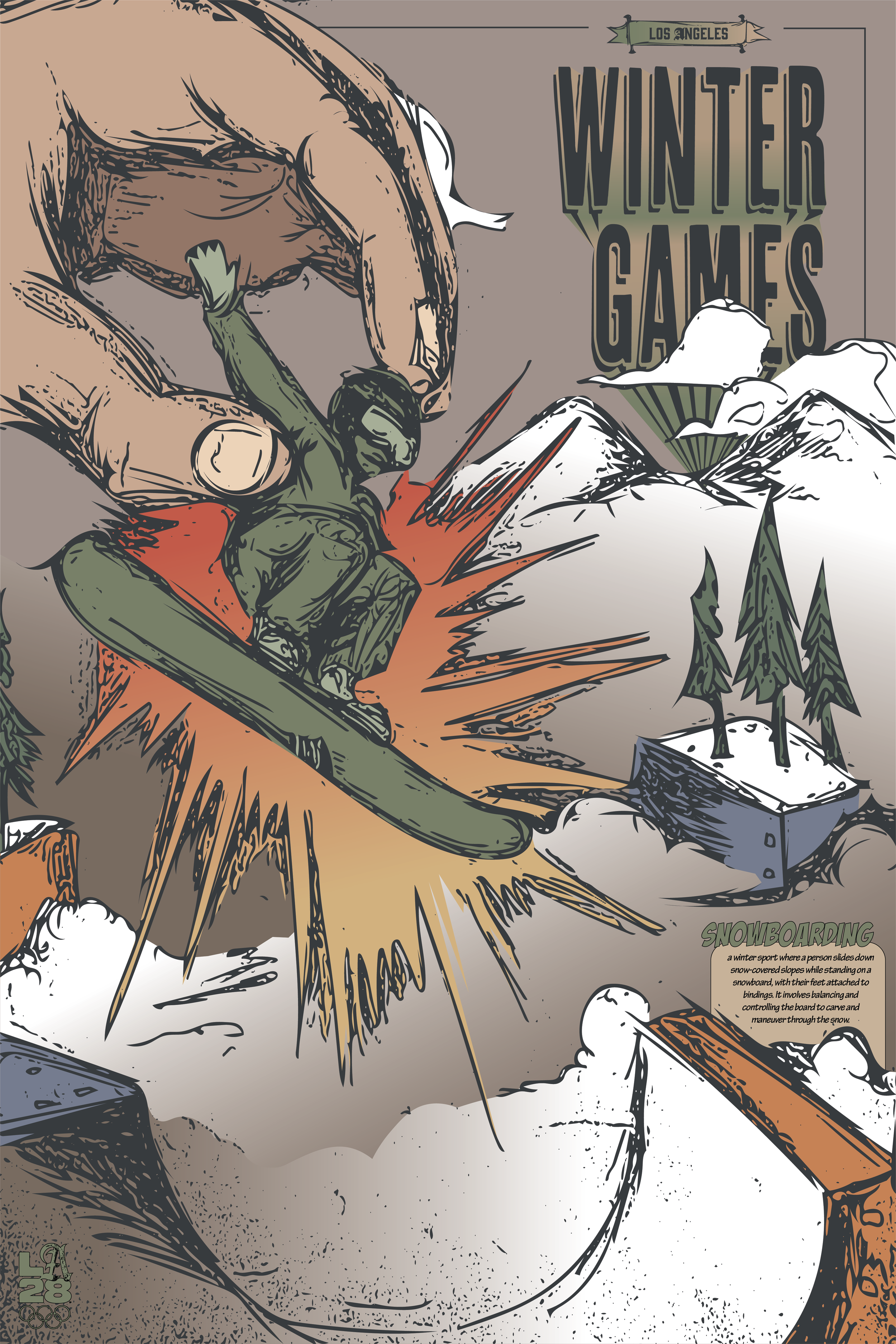 Olympic Poster 2: Snowboarding