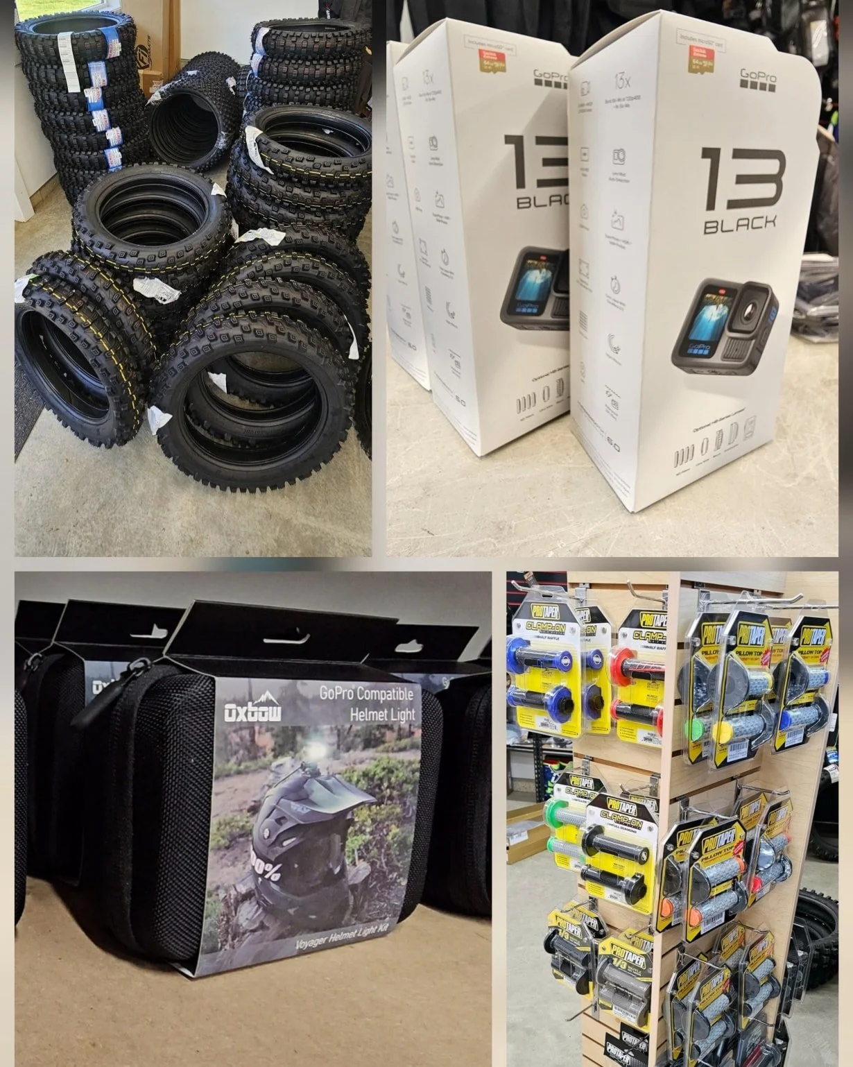 Shopping for a dirtbiker this Christmas?
Gear 7 Motorsports has everything they&rsquo;ll appreciate under the tree.

&bull; Kenda, Mitas, Michelin &amp; Bridgestone tires
&bull; Bike parts &amp; accessories
&bull; Leatt riding gear
&bull; Emperor Rac