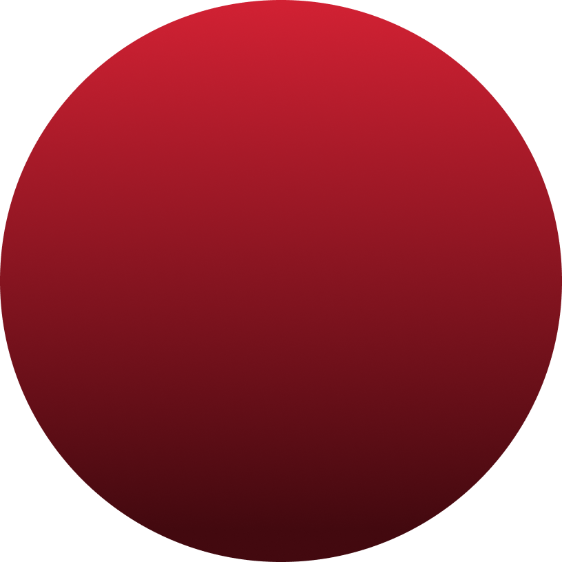 Red gradient circle on black background