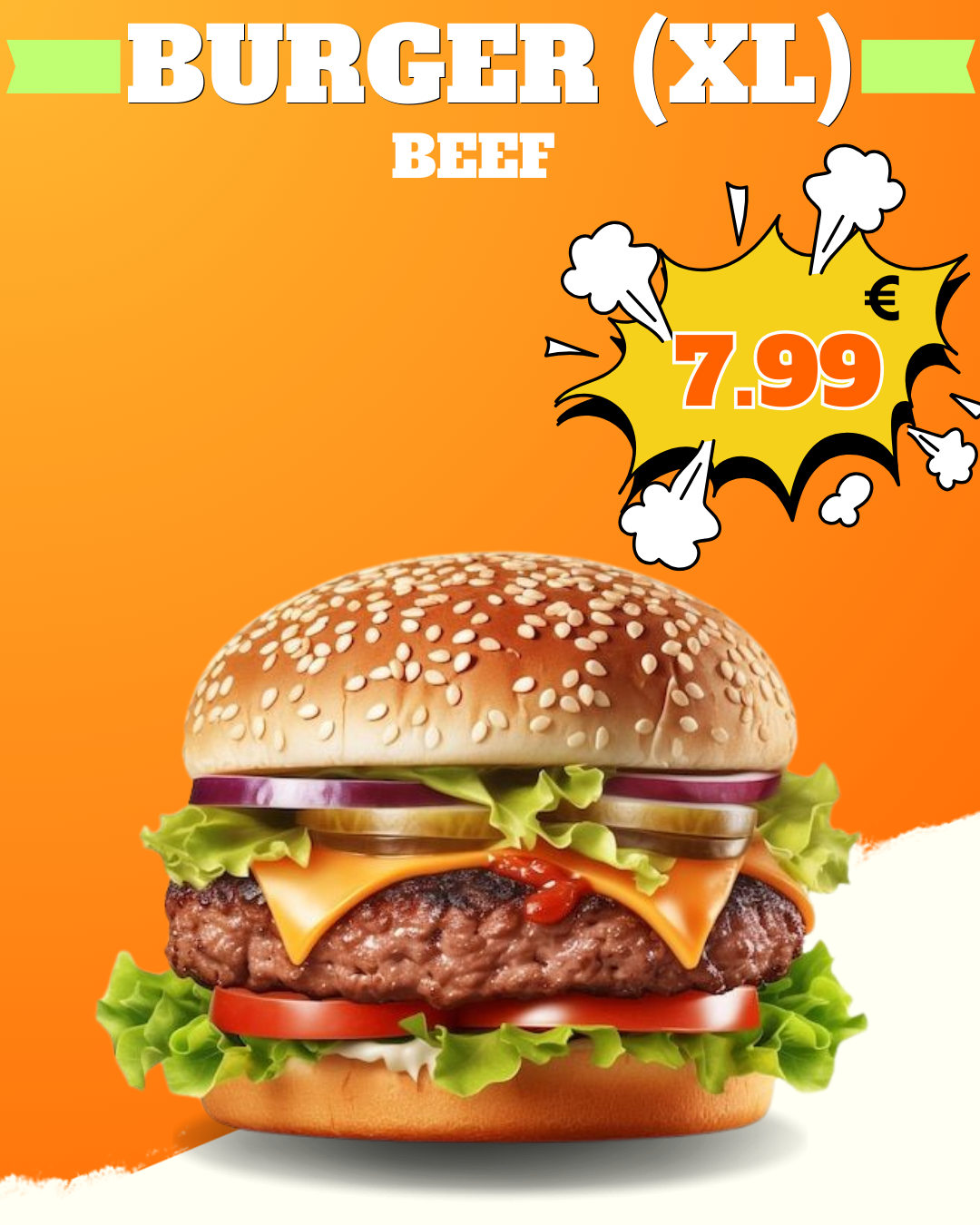 Beef Burger – (XL)