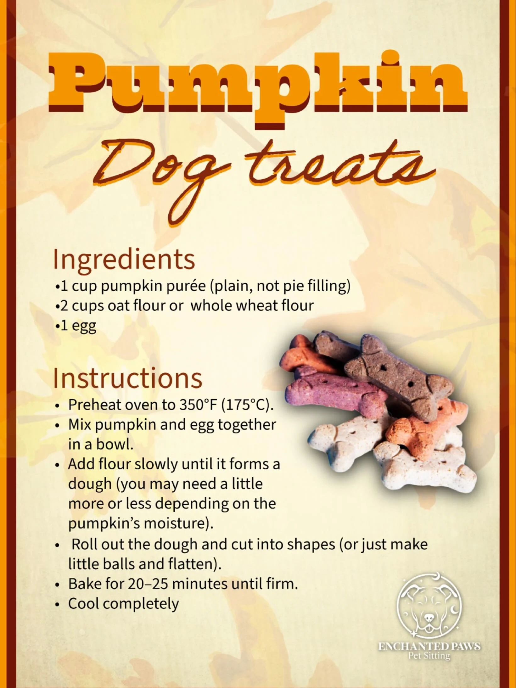 Pumpkin is so good for your pups! 

Try out this easy pumpkin dog treat recipe before the holidays. 

#pumpkin #pettreats #fall #petsofinstagram #dogtreats