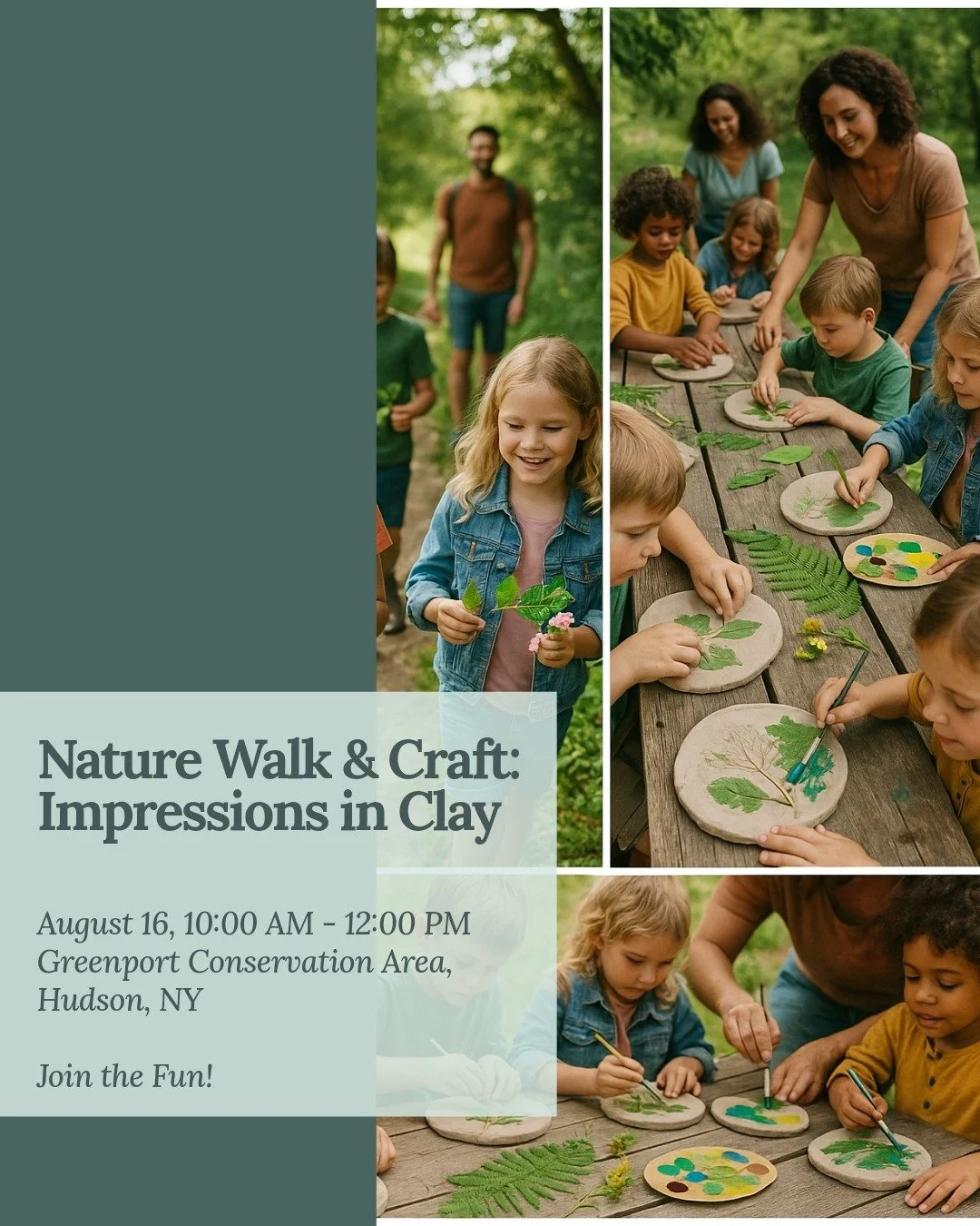 🌿✨ Join us for a morning of exploration and creativity with Cone Zero Ceramics. We&rsquo;ll take a gentle nature walk, collect treasures, and get crafty with clay creations! Perfect for little artists and nature lovers. 🌸 Bring your curiosity and c