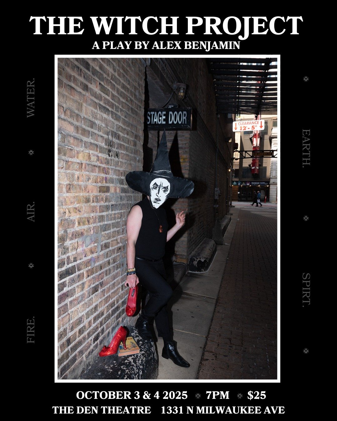 You're invited to my one-person play THE WITCH PROJECT: a theatrical ritual tracing my journey through the legacy of the Wicked Witch of the West, from the fire of the witch trials to the shadows of the AIDS crisis.

I sing! I cry! I crack "joke