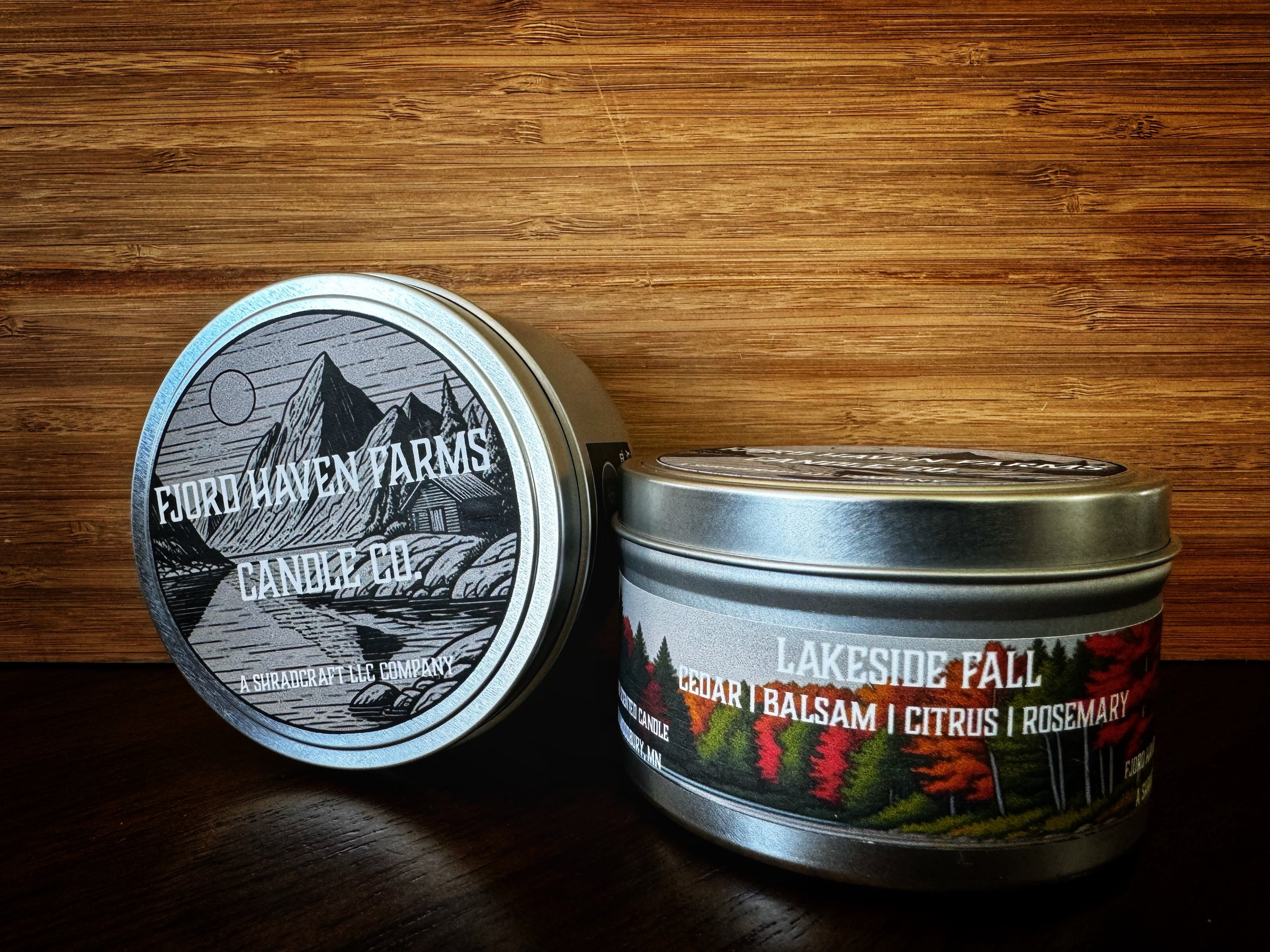 Reminiscent of the crisp air at the start of Fall at the lakeside cabin, with notes of cedar, balsam, citrus, and rosemary.