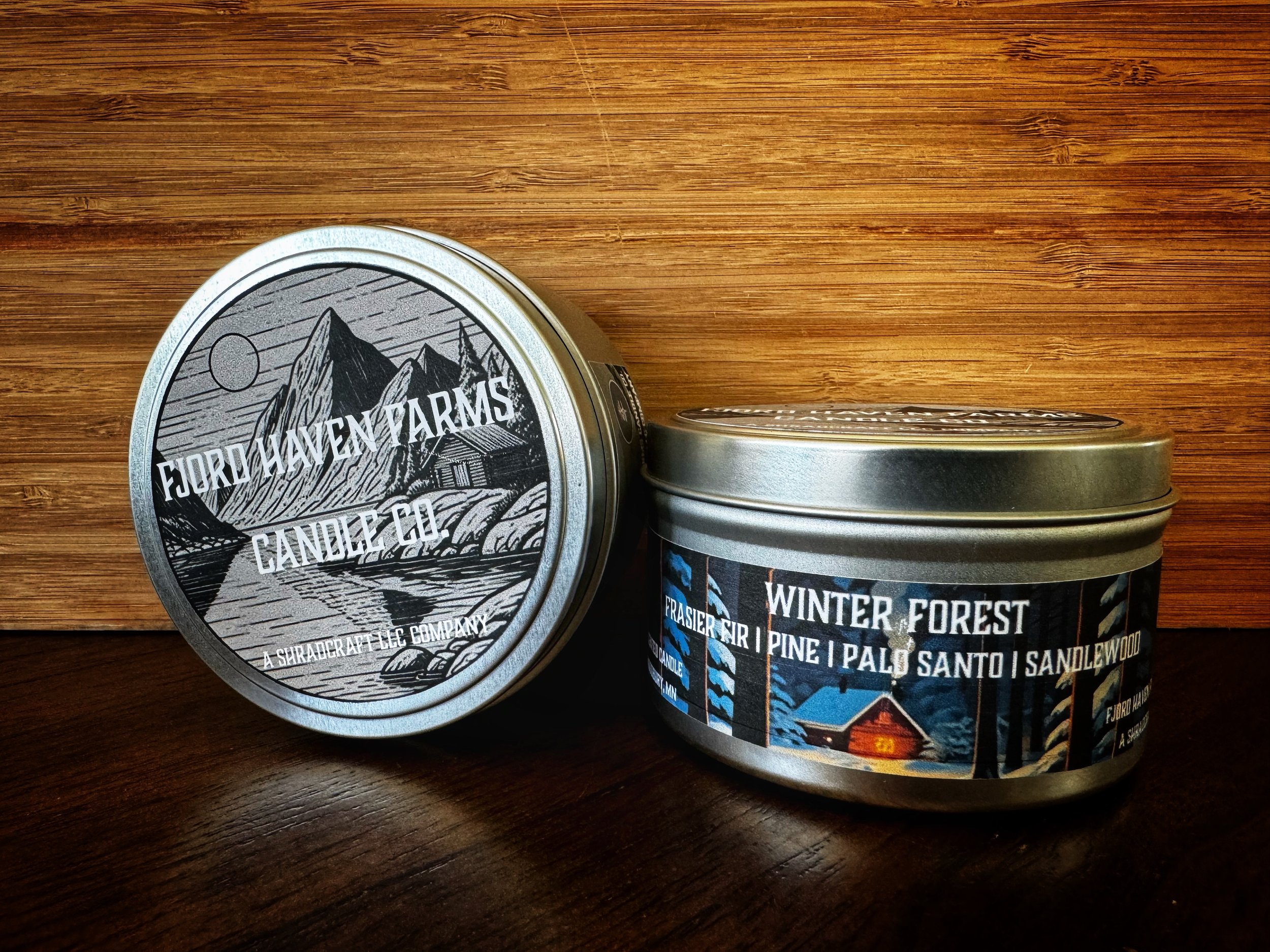 Reminiscent of the warm familiarity of a pine forest on a winter early evening, with notes of frasier fir, pine, palo santo, and sandlewood.