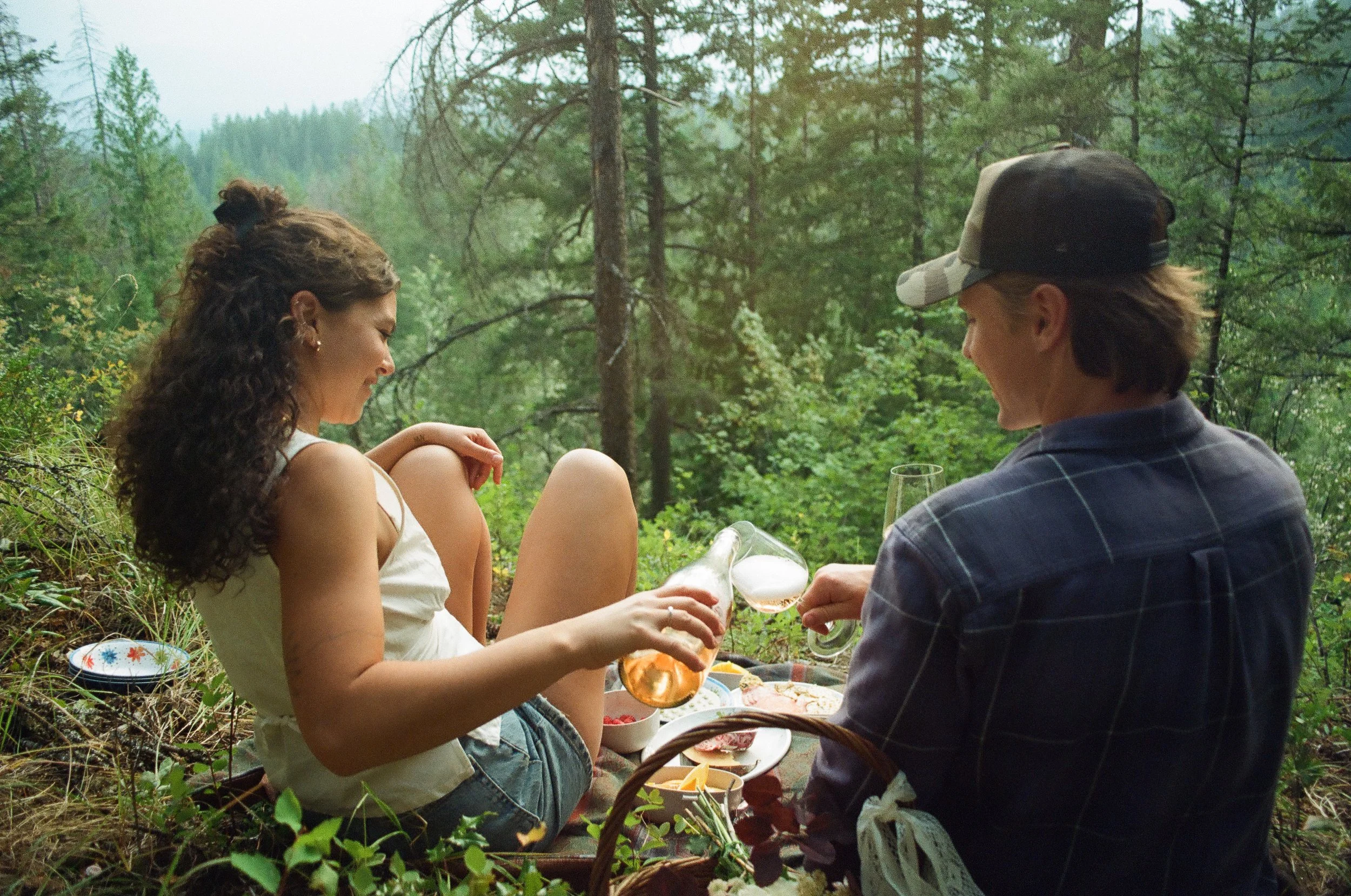 Couple Photoshoot on Film Woods