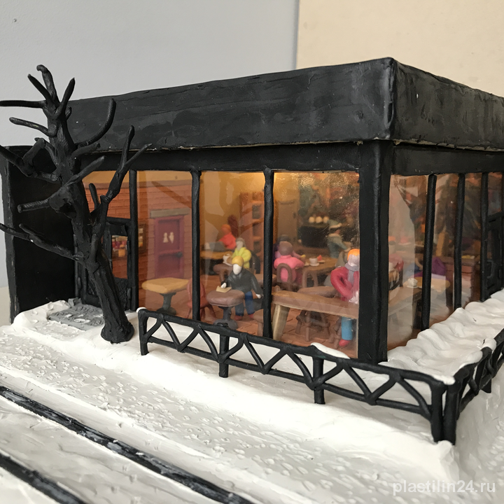 #123 Кофейня зимой / Coffee shop in winter