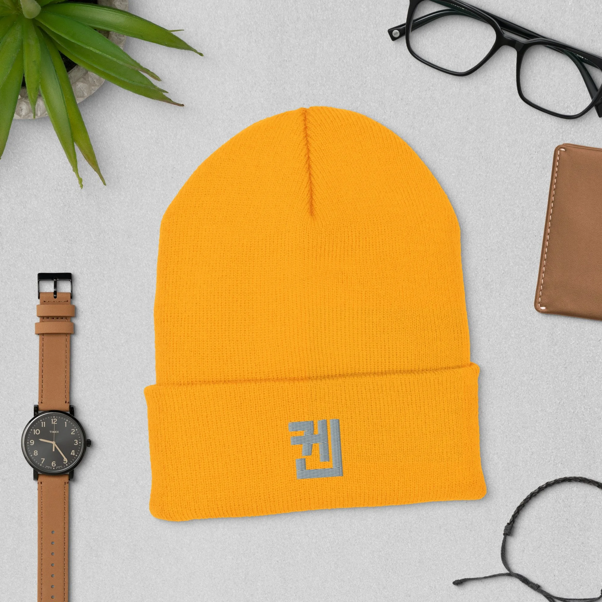 cuffed-beanie-gold-front-693e86a705a19.jpg