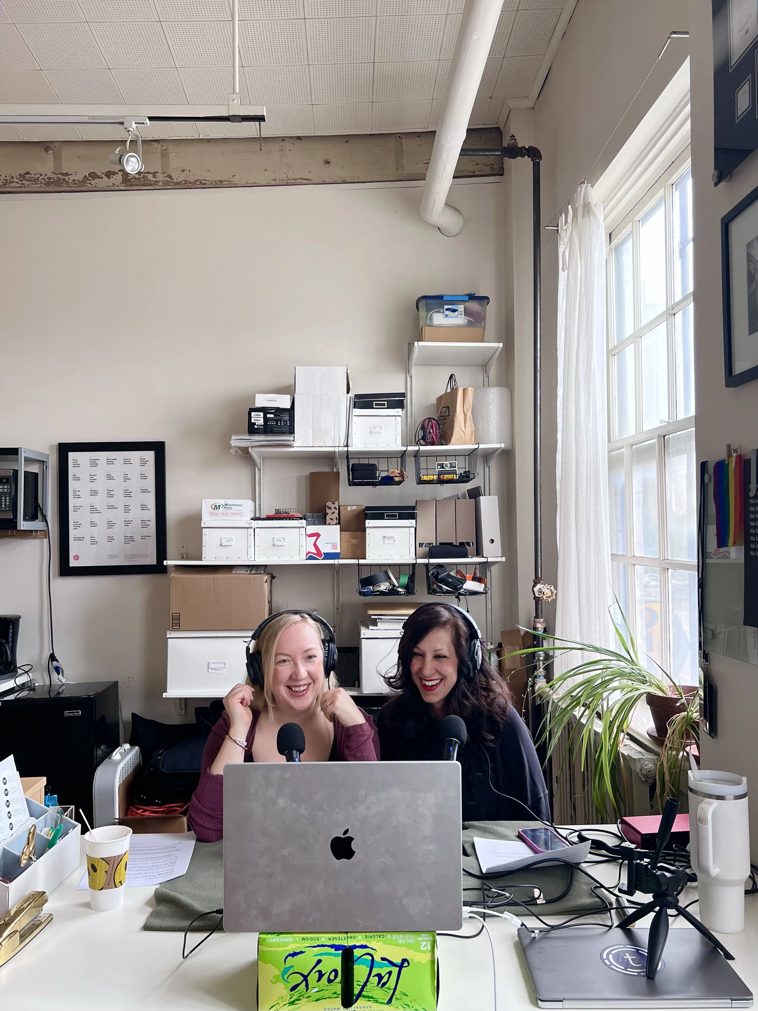 The Sandwich Generation Pod Hosts Eliesa Johnson and robyn Frank
