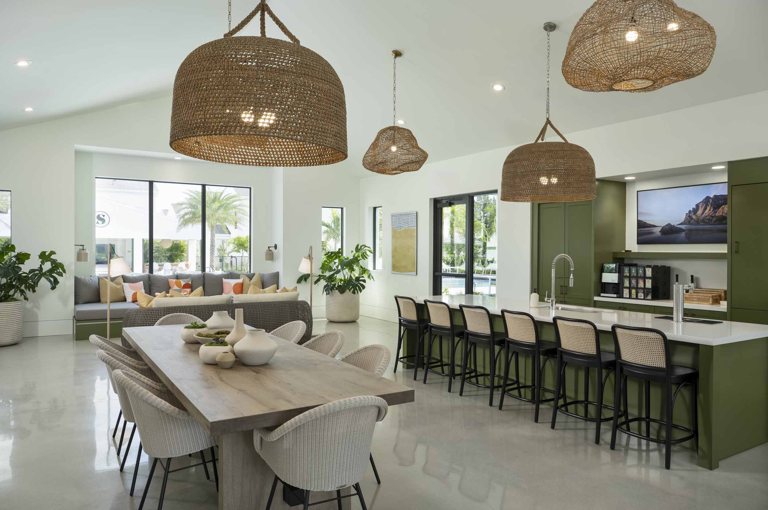 Swell by Soltura | Homes for rent in Bonita Springs, FL | Clubhouse and Resident Lounge