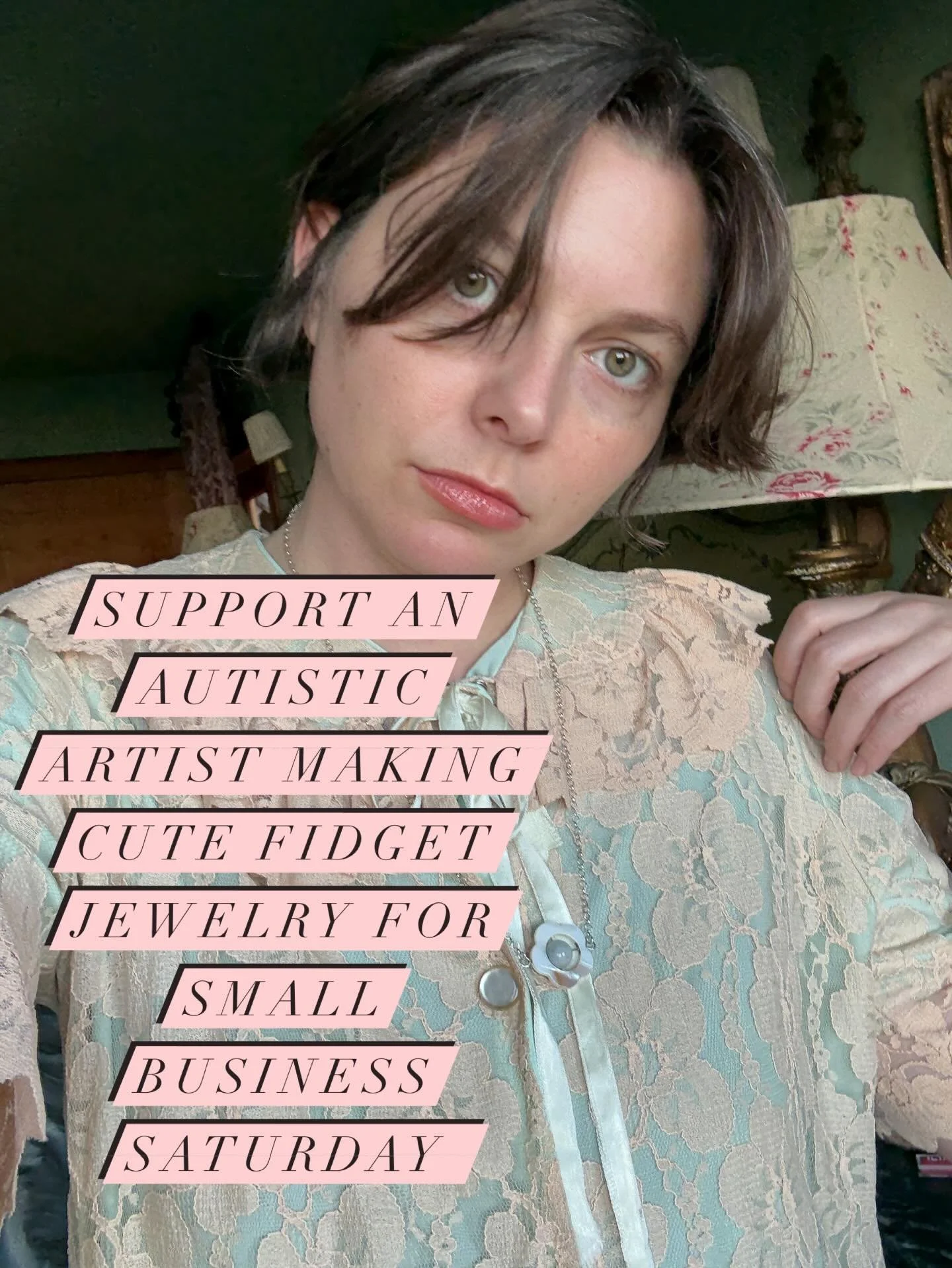 Support an autistic artist this small business Saturday and give the gift of high quality sustainable cute and aesthetic fidget jewelry. Find at Bede.club ✨✨✨ #smallbusinesssaturday #autisticartist #beadjewelry #everydayjewelry #fidgetjewelry #fidget