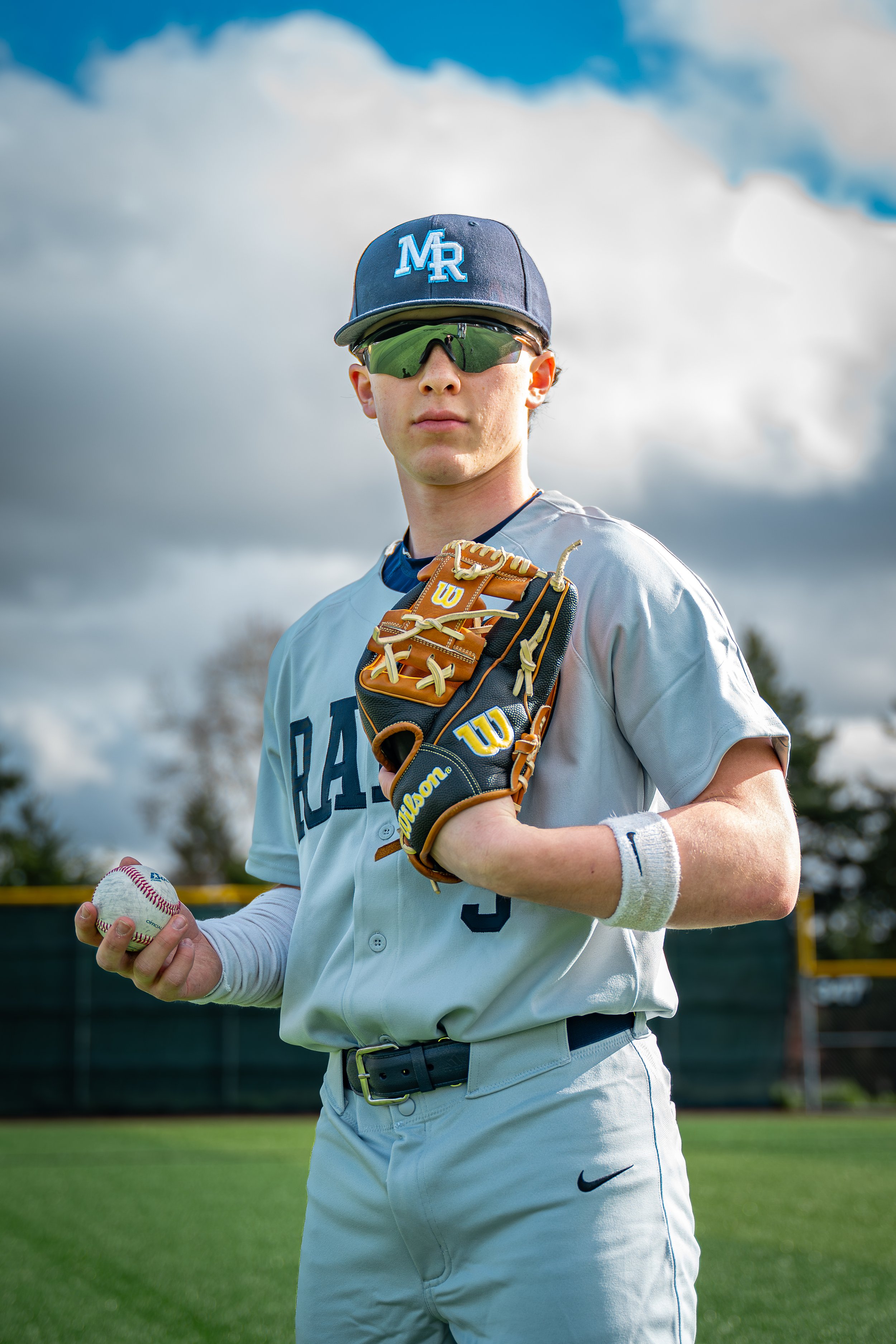High School Baseball Sports Portrait
