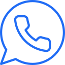 Icon of a phone inside a speech bubble.