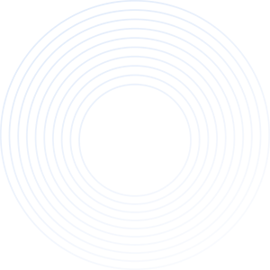 Abstract blue circular pattern with concentric rings and radial lines