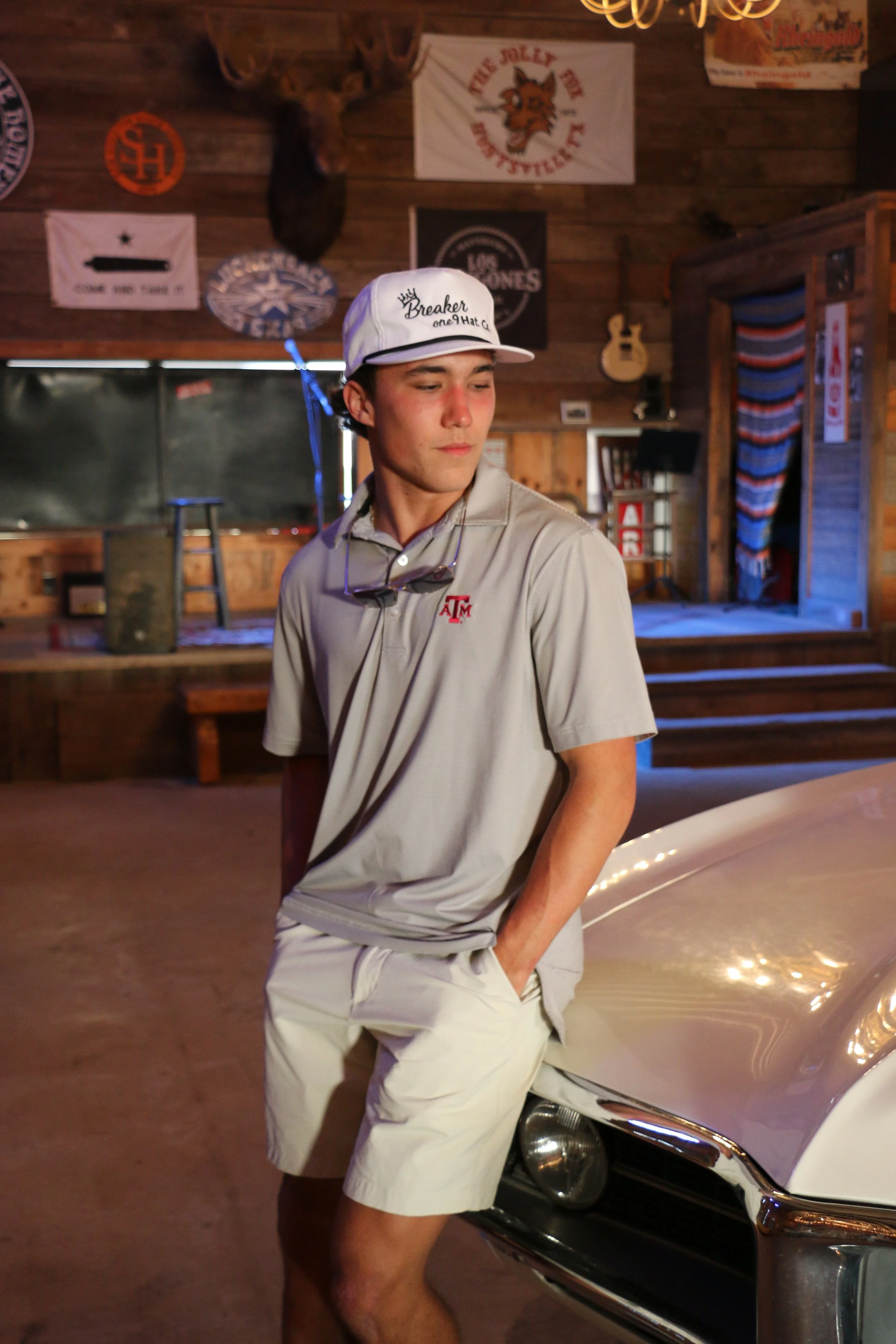 White/Black Sports Hat