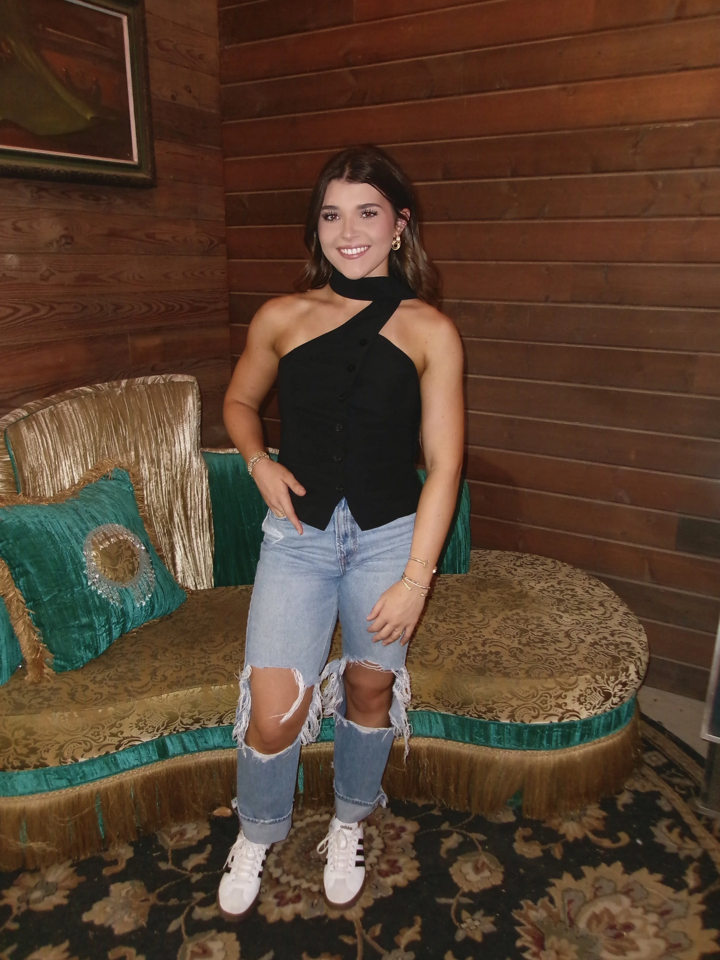 Run the room halter top