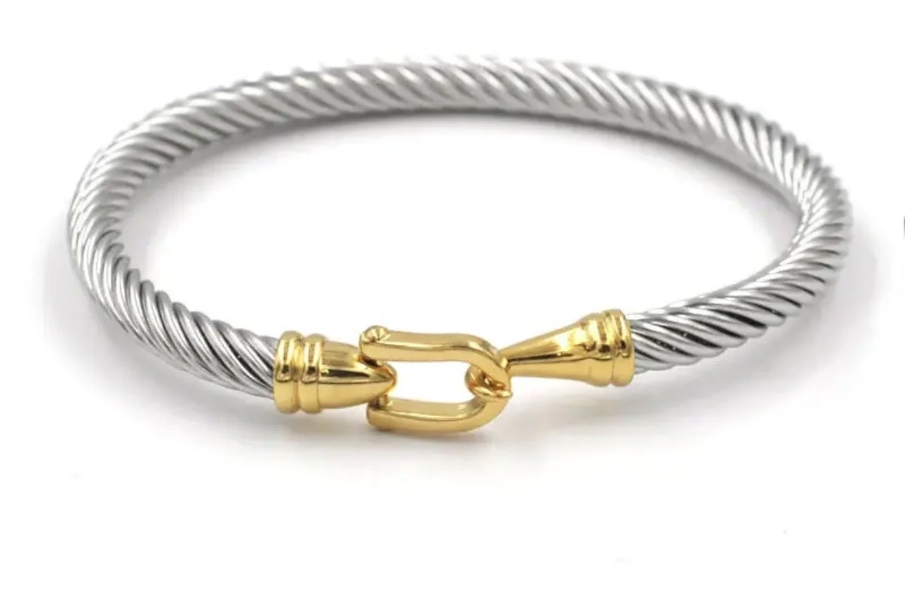 Two Toned Lariat Bracelet