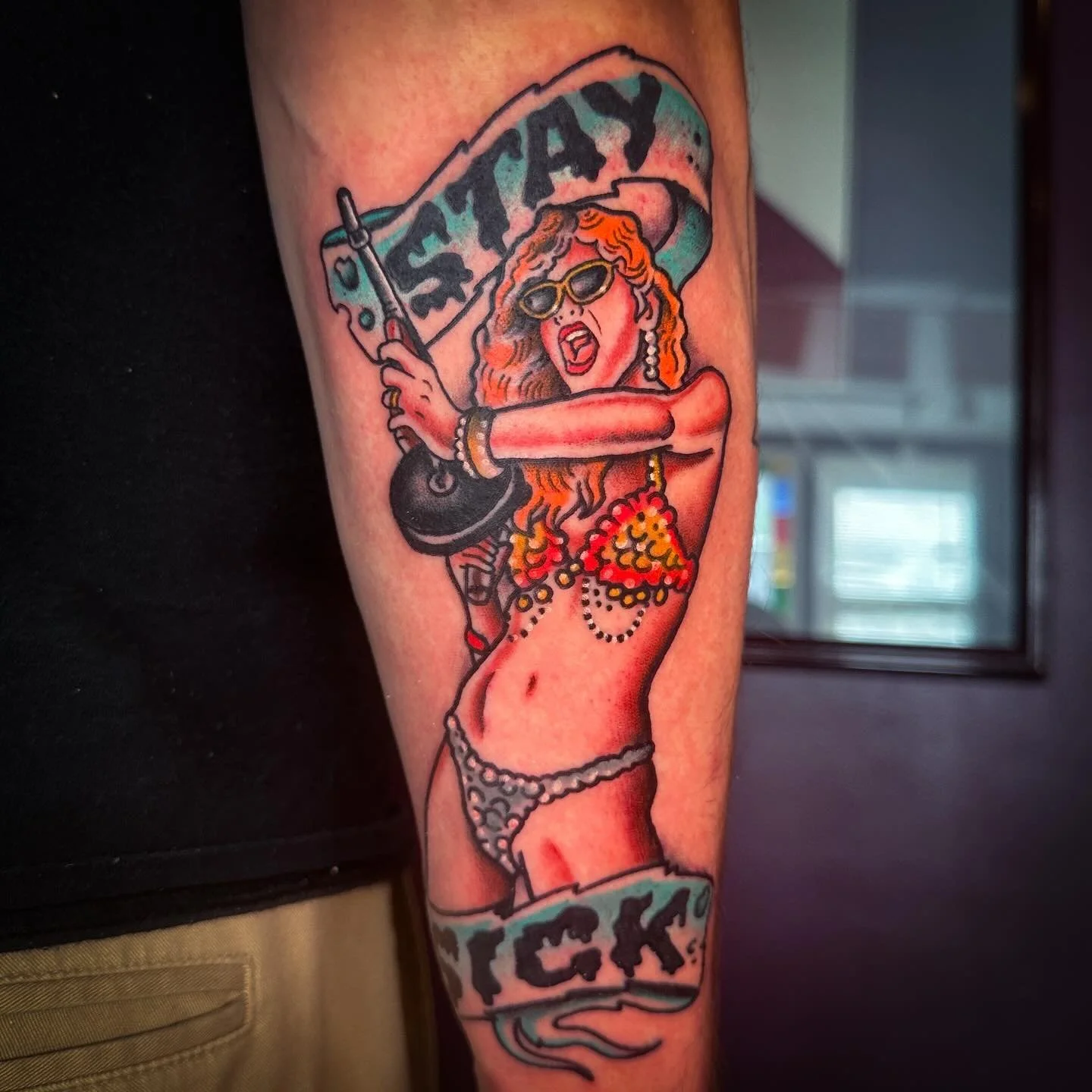 Absolute Dream Tattoo, who doesn&rsquo;t love and wish they were Poison Ivy? Thanks so much Eric for getting this and for trusting me to do it. 

Any Cramps fans want a Lux or Ivy tattoo?? Id be absolutely stoked to do it for you.