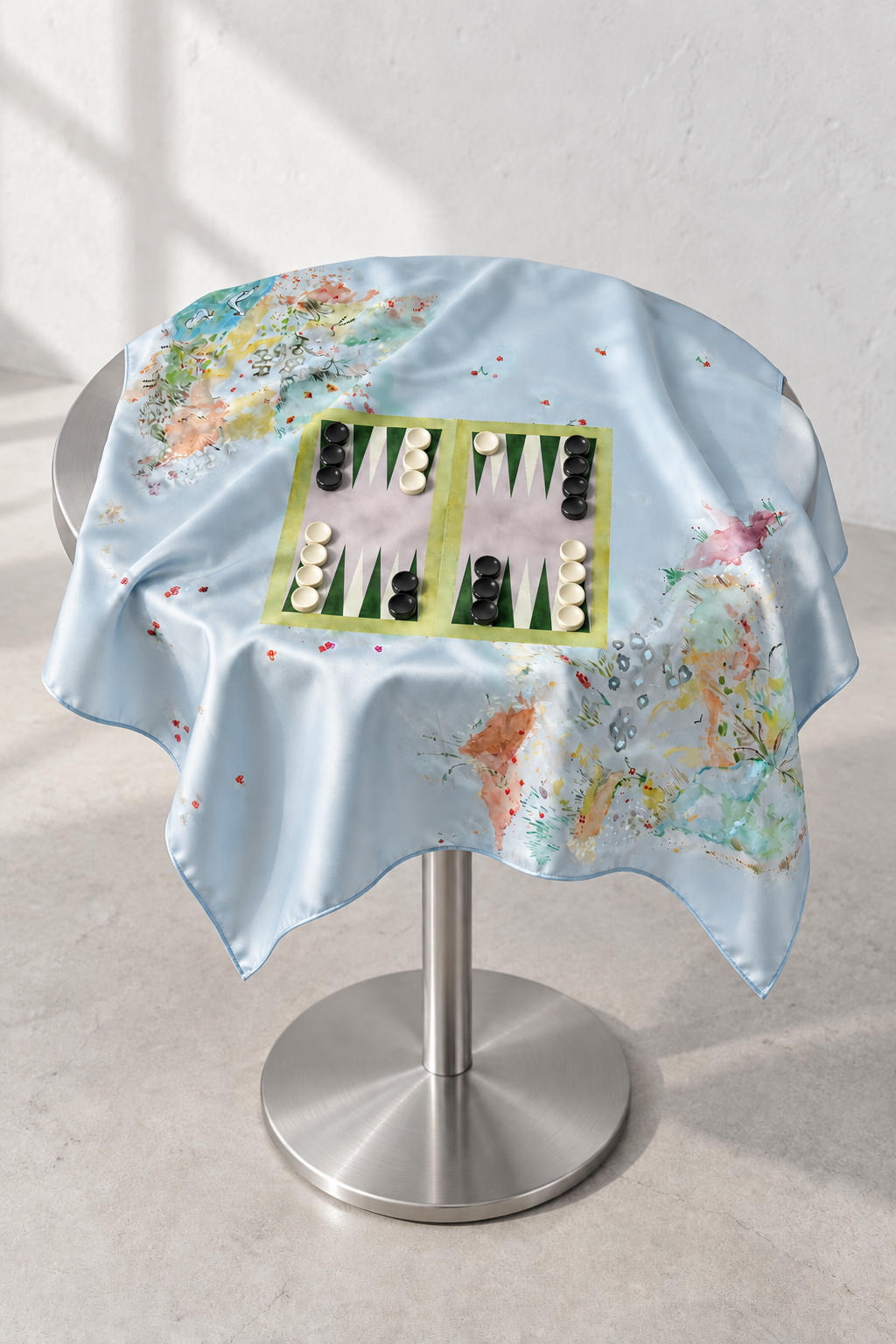 *PREORDER* PRINTED SILK BACKGAMMON SCARF - 3 WAYS