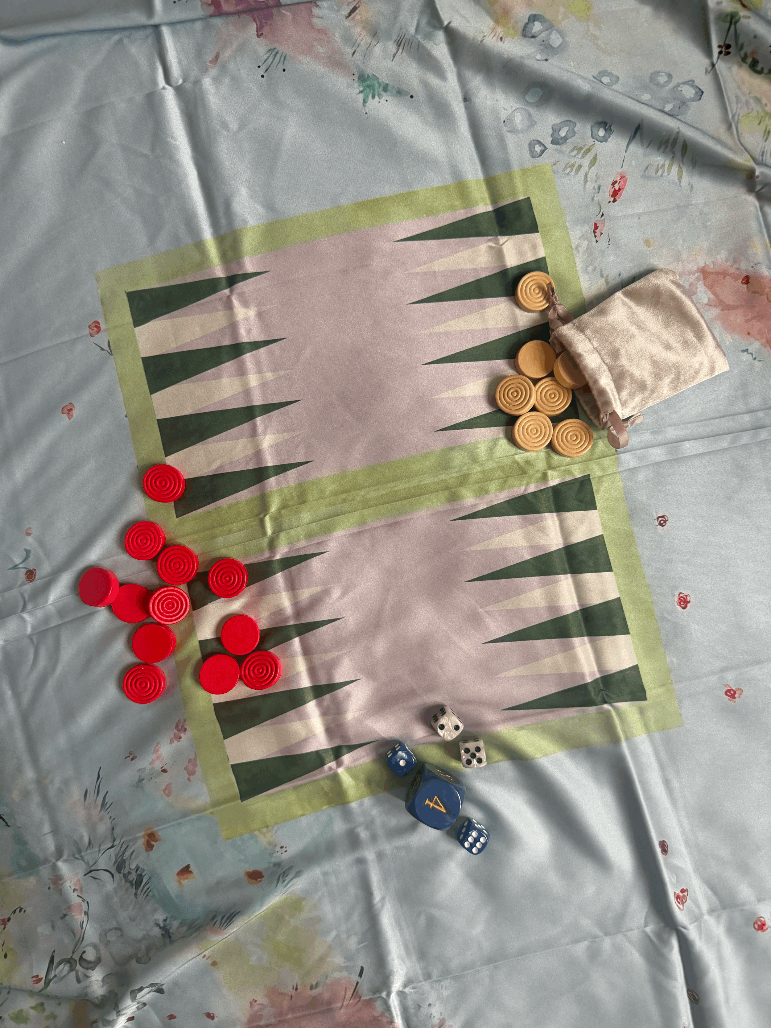 printed backgammon scarf - 3+ ways to use