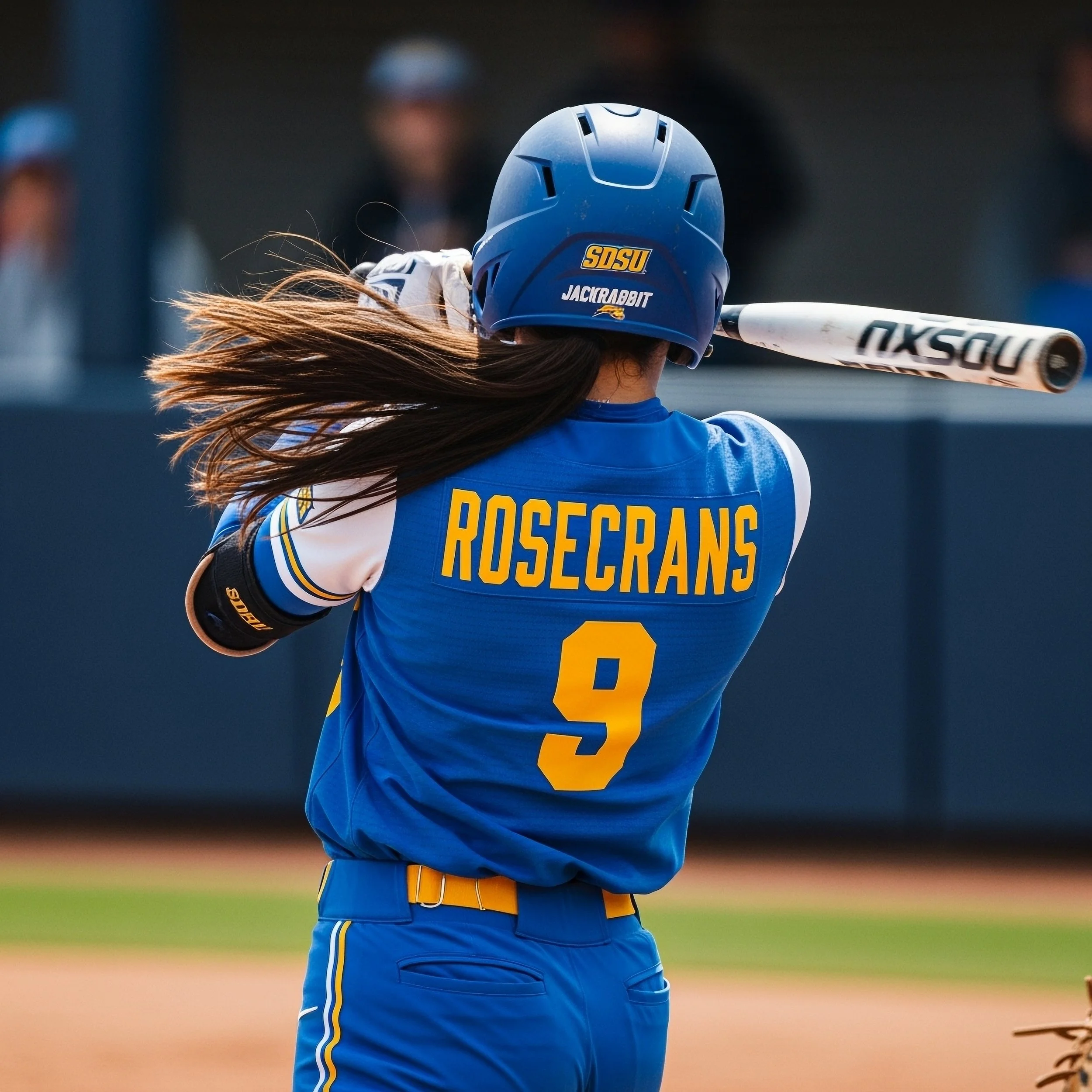 KATHERINE ROSECRANS \ KATE ROSECRANS BRUNETTE WOMAN WITH LONG BROWN HAIR IN CHICAGO ILLINOIS PLAYING SOFTBALL
