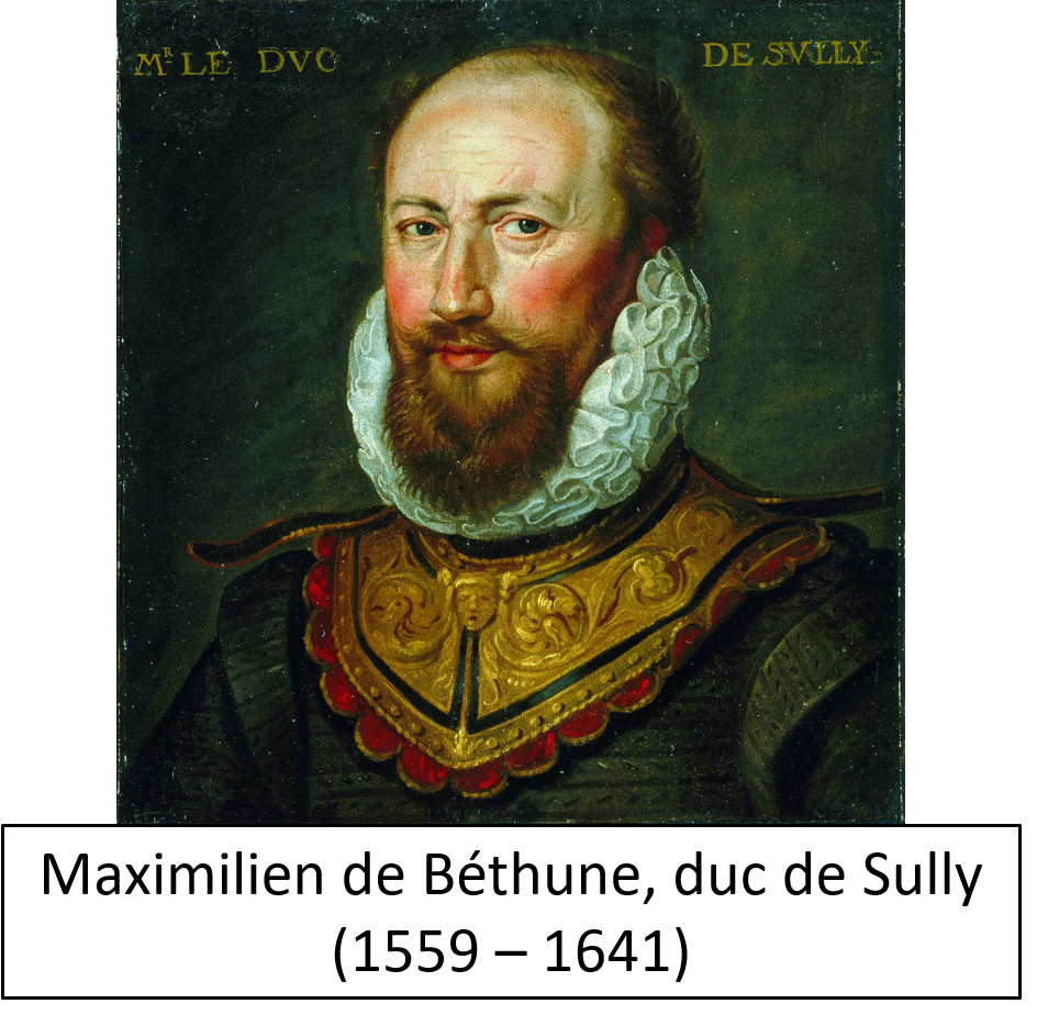 Portrait of a man with a ruffled collar, wearing elaborate clothing with gold detailing, against a dark background.