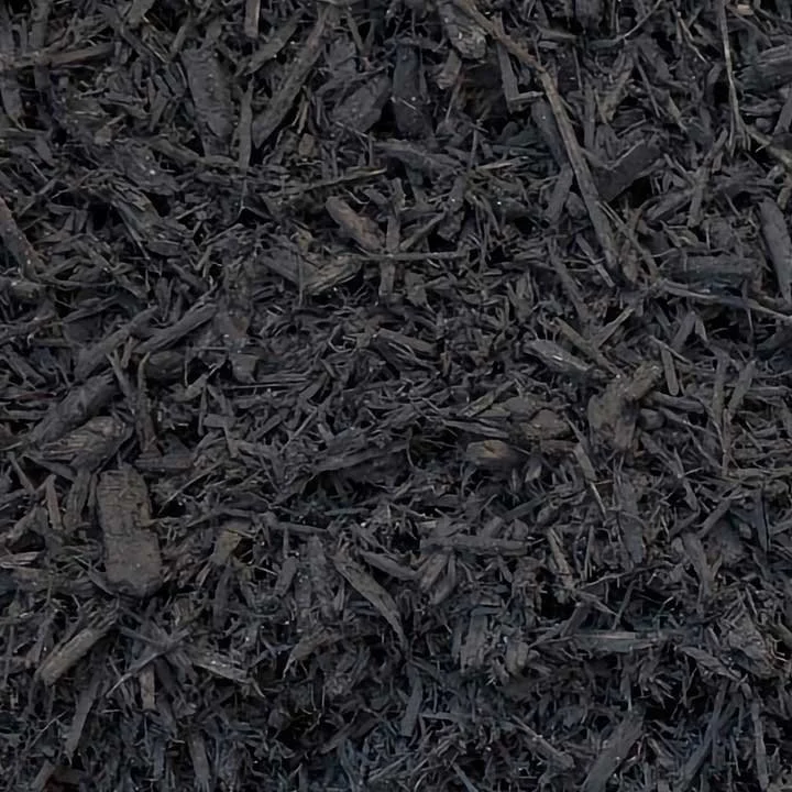 Black landscape mulch