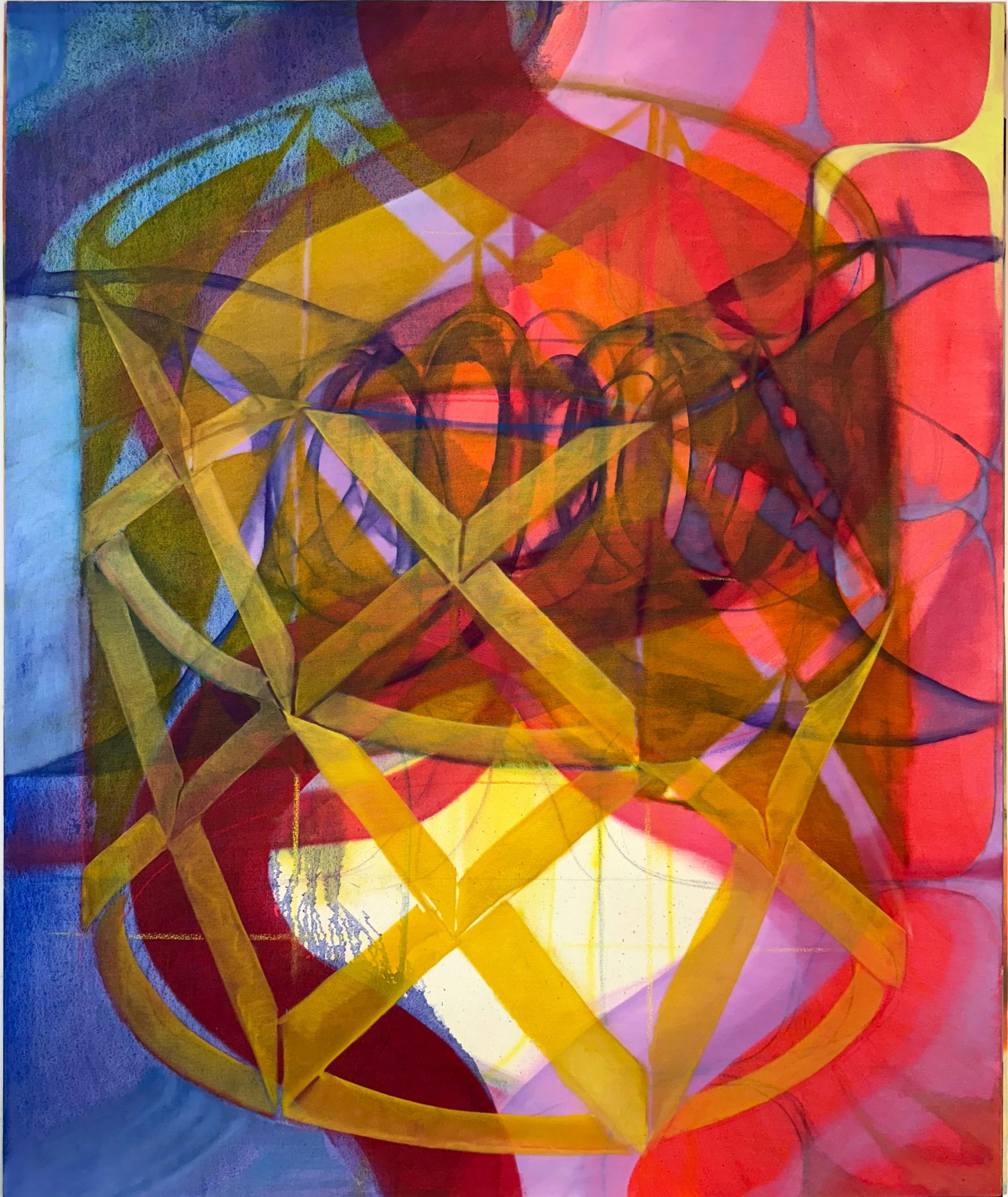 Centrifuge, 2025, oil on canvas, 62x48 inches