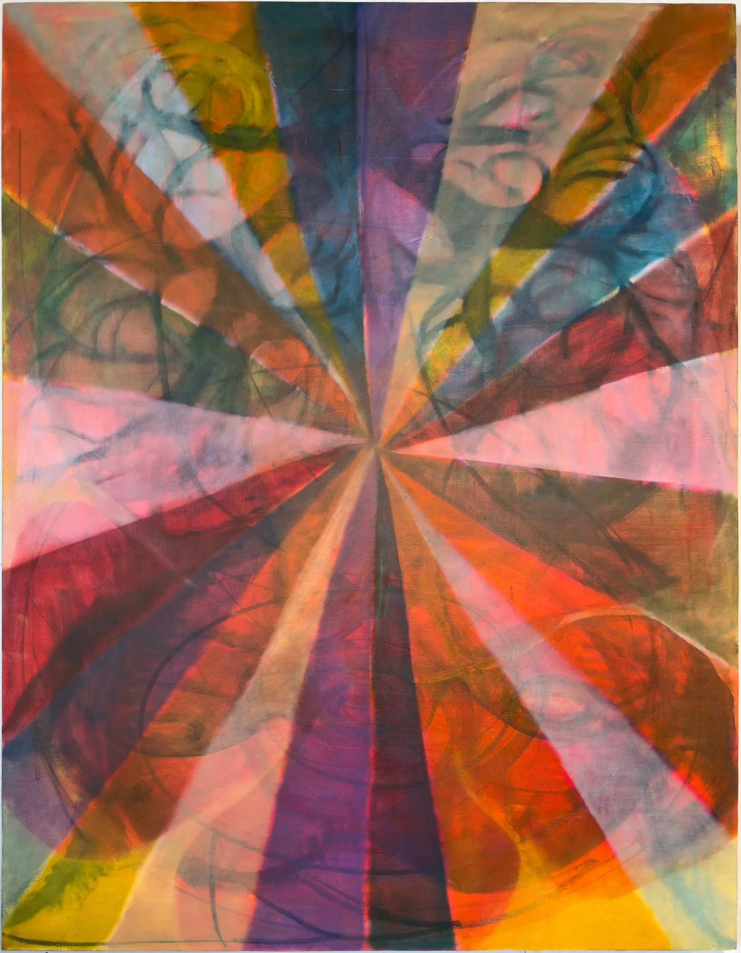 Cnclouded, 2025, oil on linen, 62x48 inches