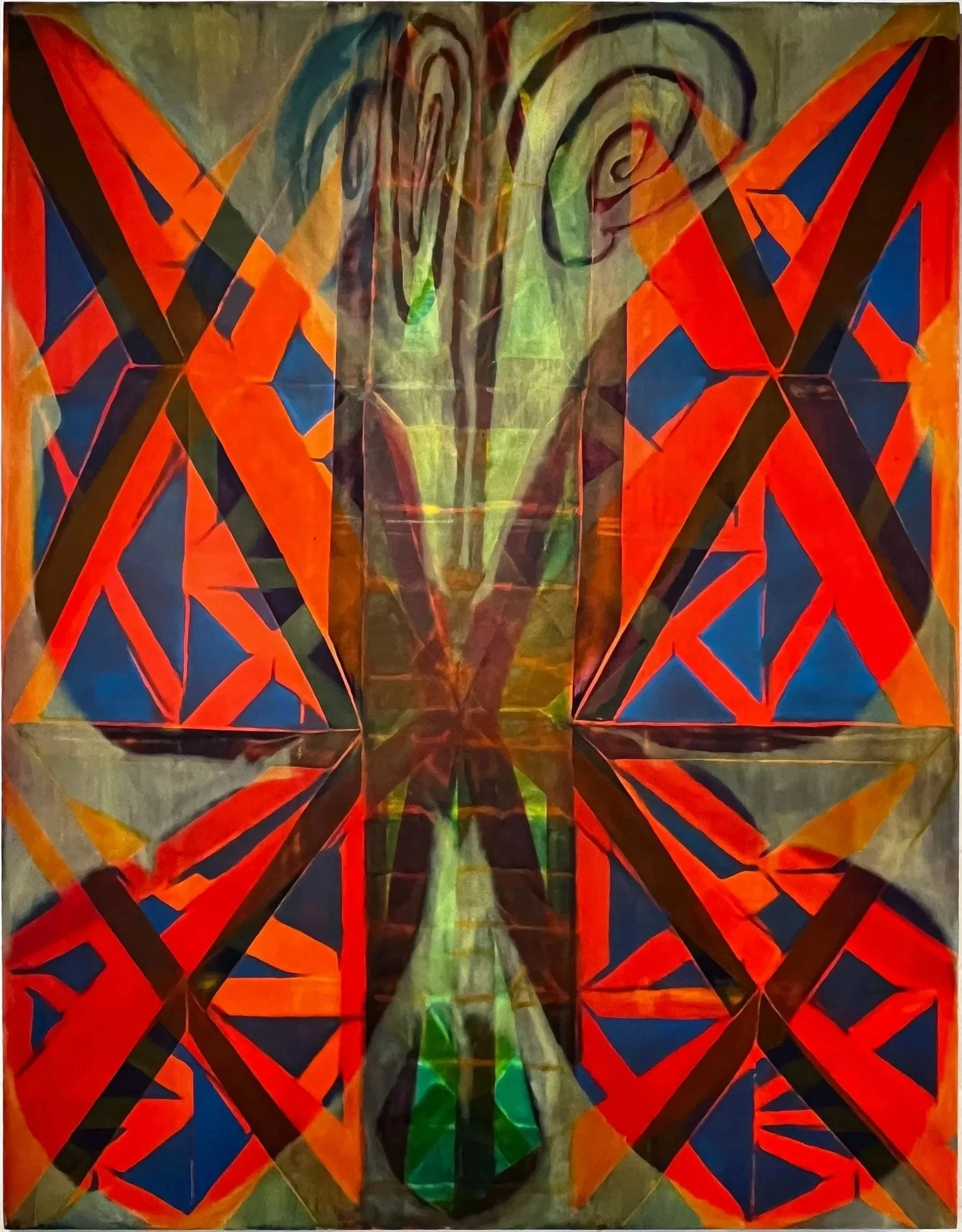 Diffractive Ego, 2025
oil on canvas, 80x62 inches