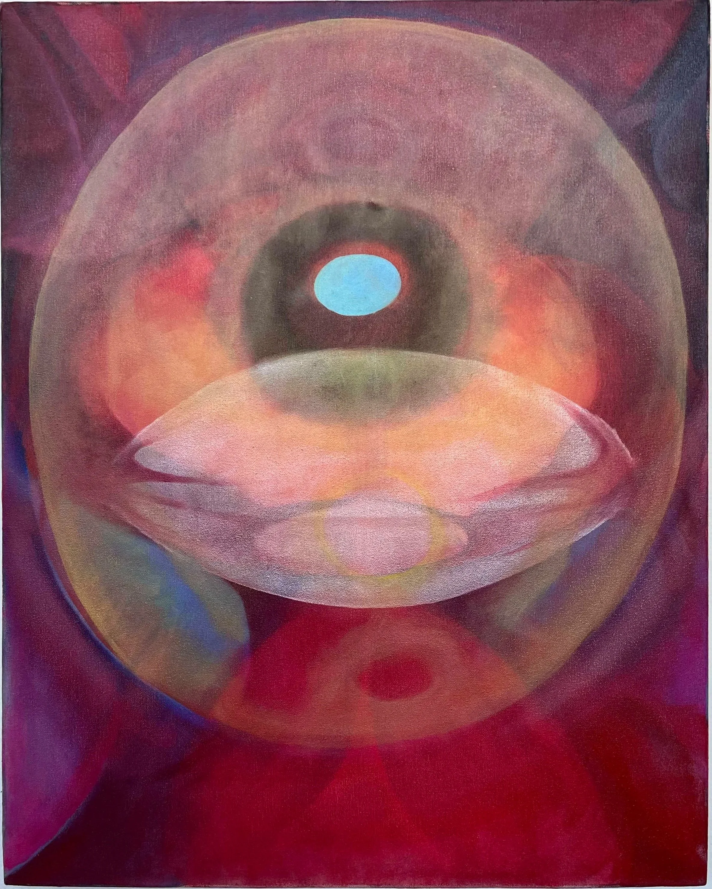 Infinity Mirror, 2023, oil on linen, 30x24 inches