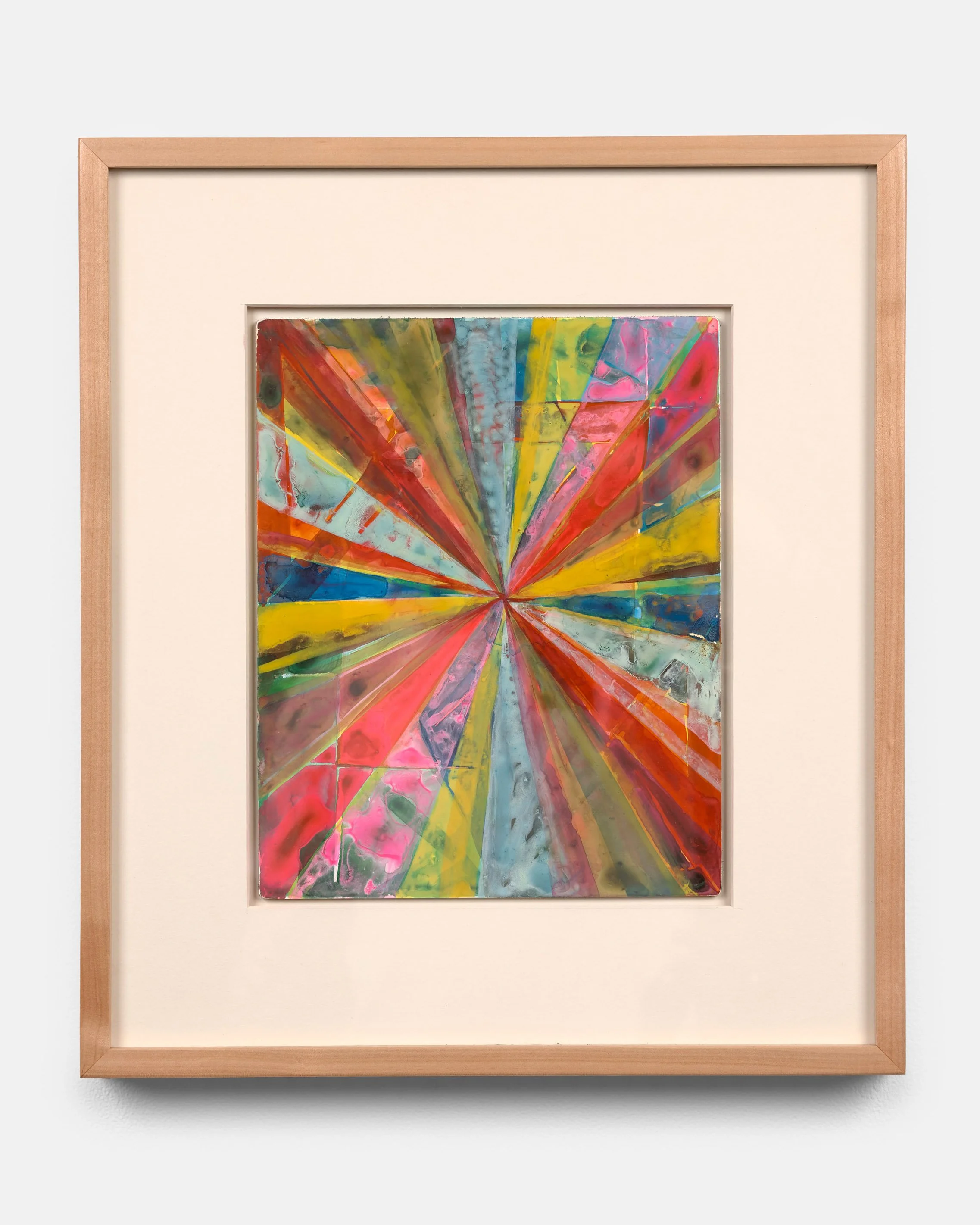 Spin Cast, 2025, gouache on yupo, 10 x 8 inches