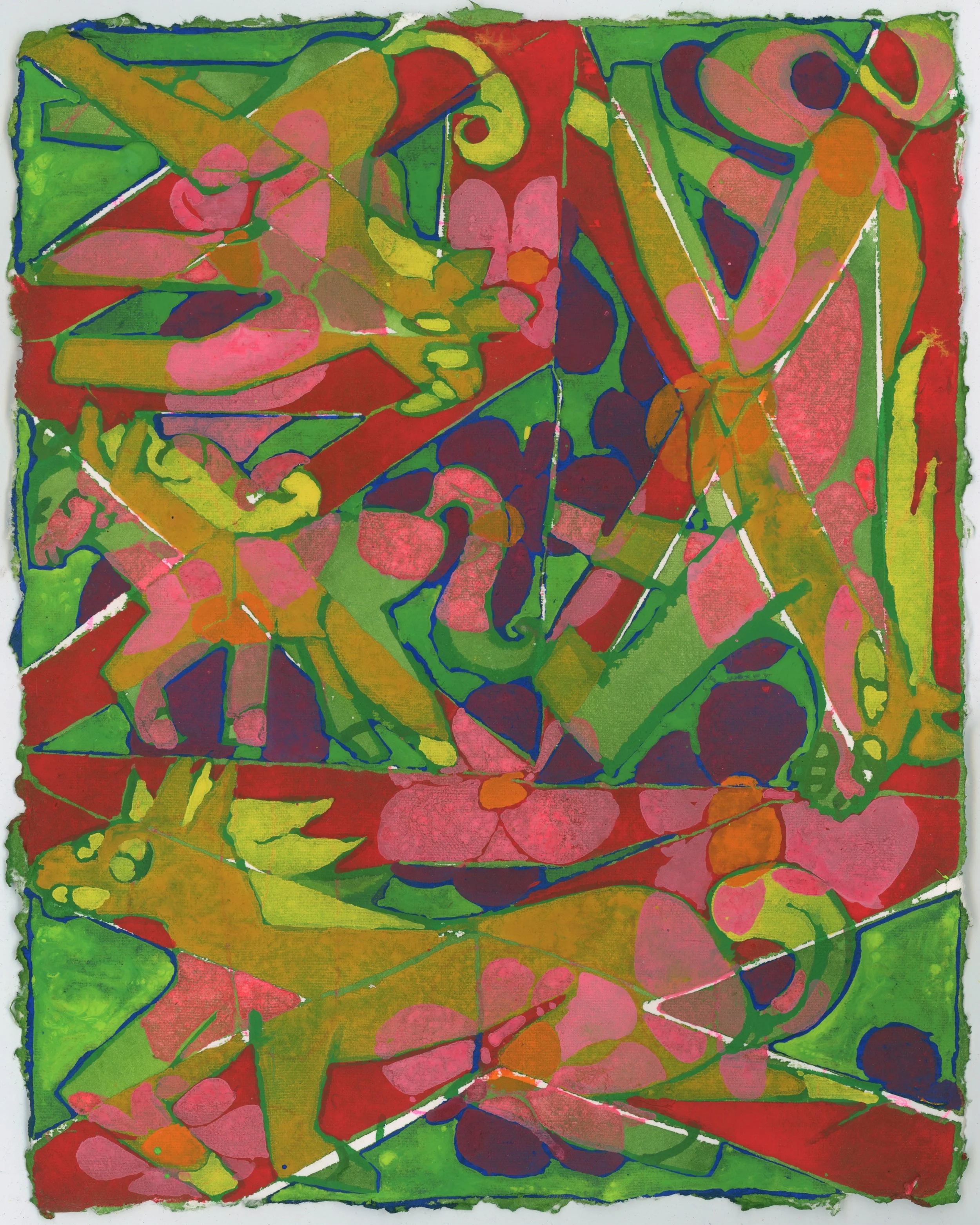 Rothenberg Pop, 2025
poster paint and gouache on paper
12x9 inches