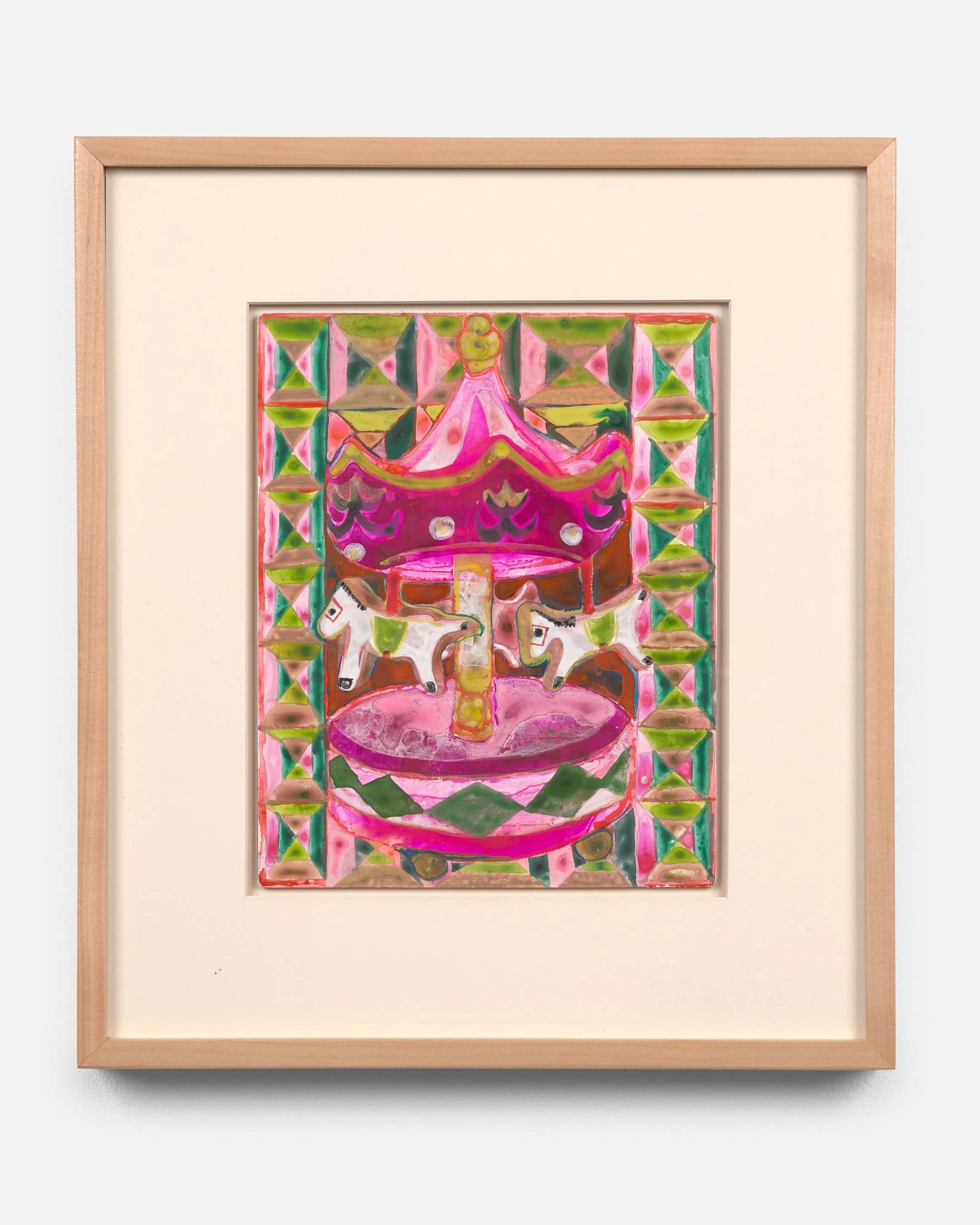 Naive physics, 2025, gouache on yupo, 10 x 8 inches