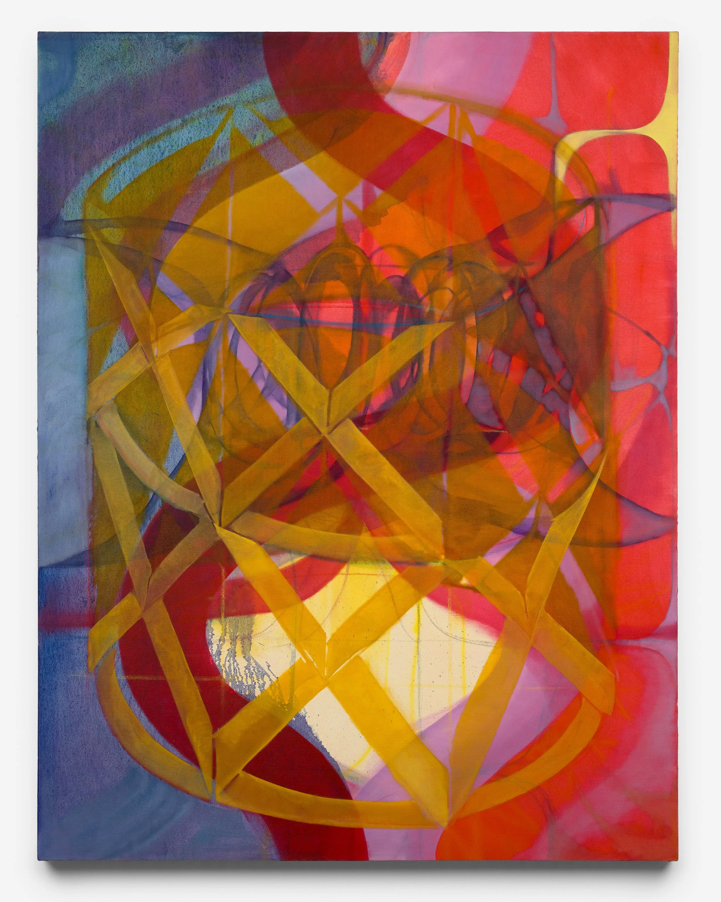 centrifuge, 2025, oil on canvas, 62 x 48 inches