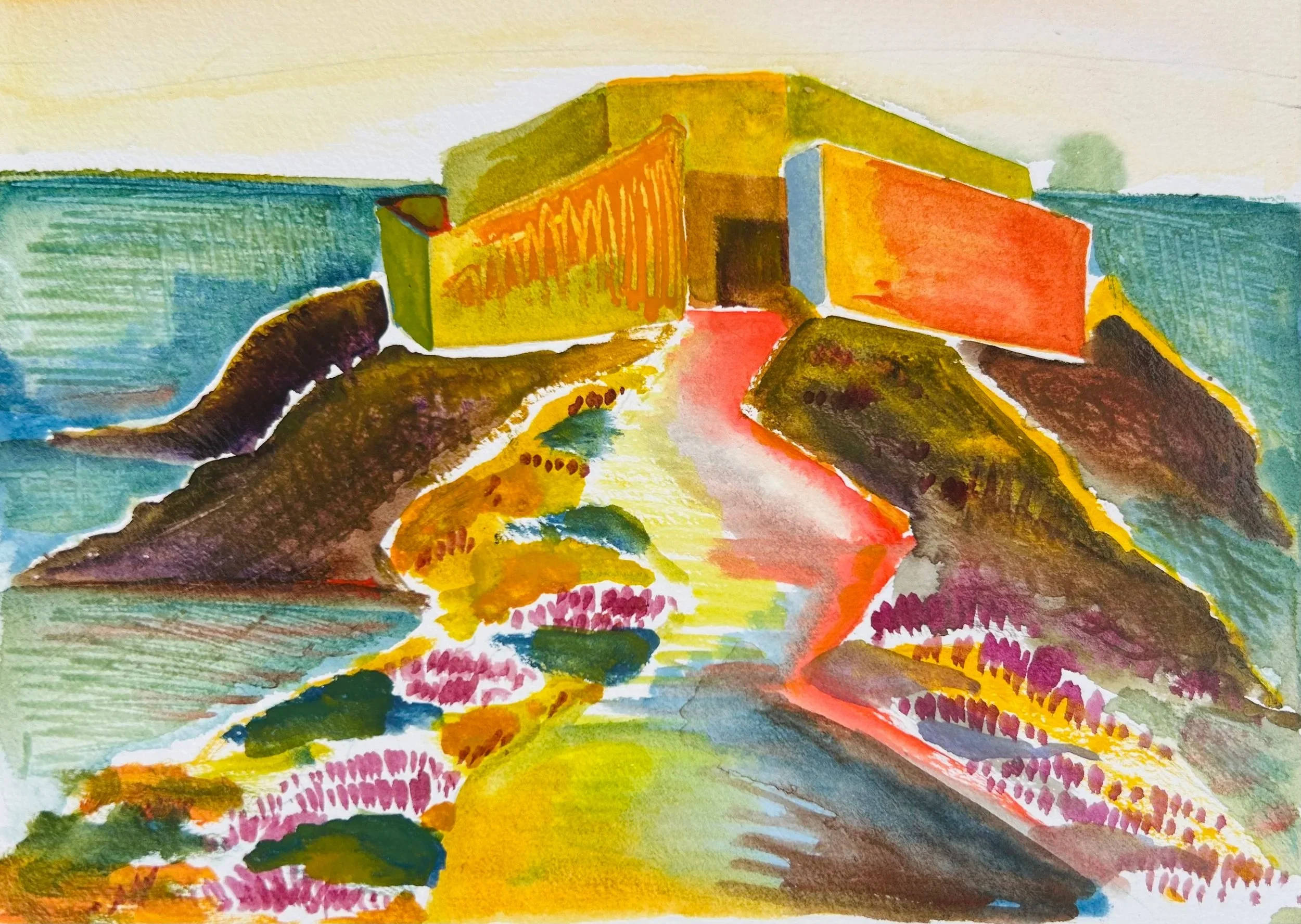 Fort du Pradeau giclée fine art print A4