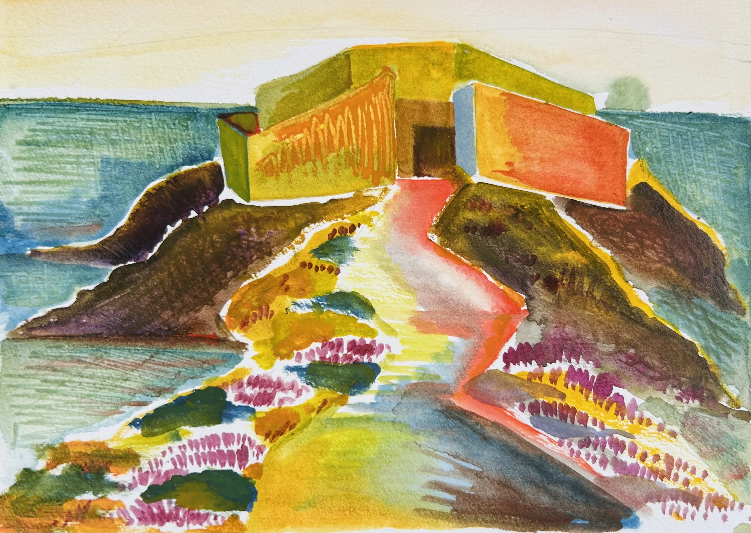 Fort du Pradeau giclée fine art print A4