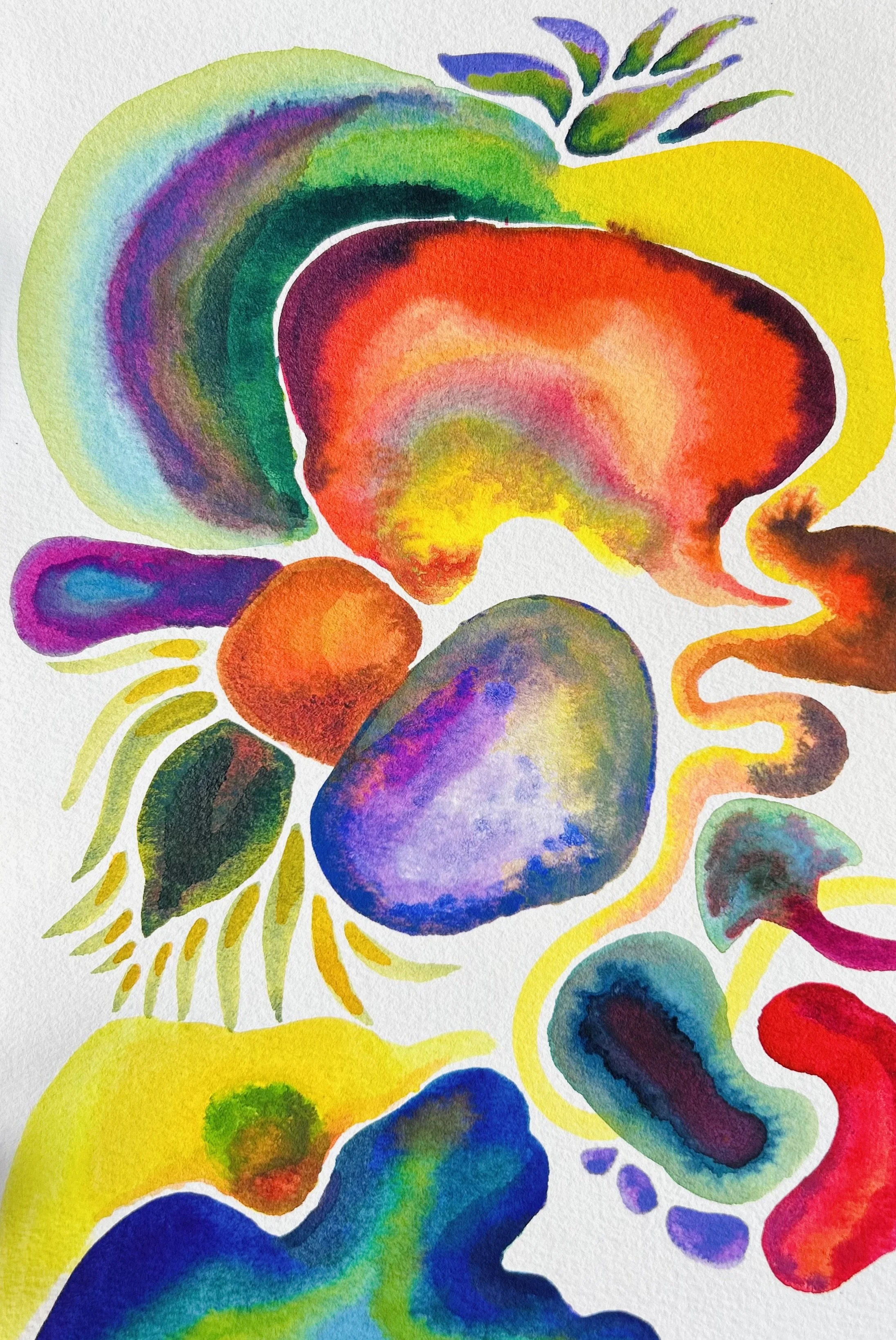 Abstract A giclée fine art print A4