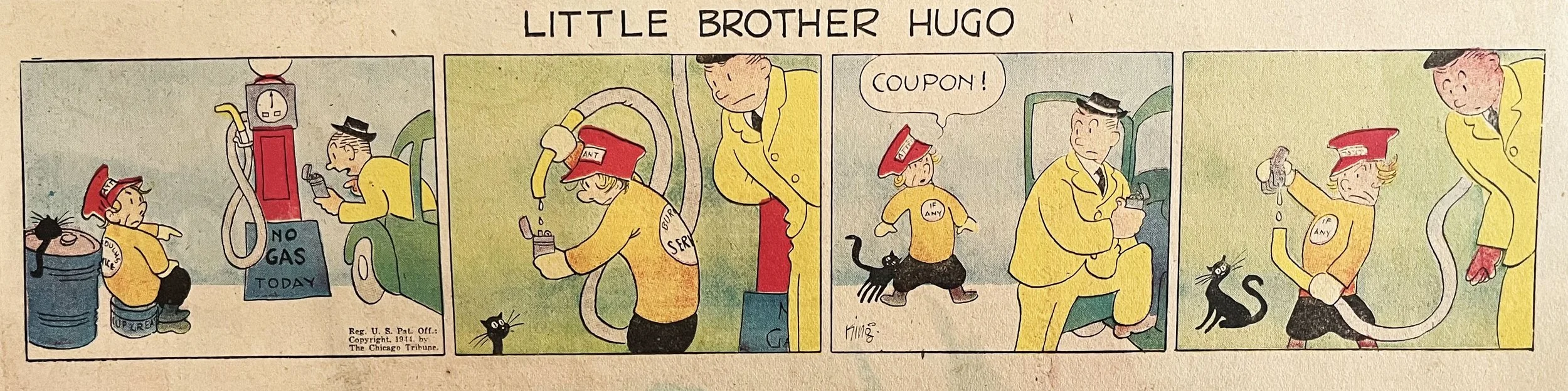 Little Brother Hugo comic strip by Frank King